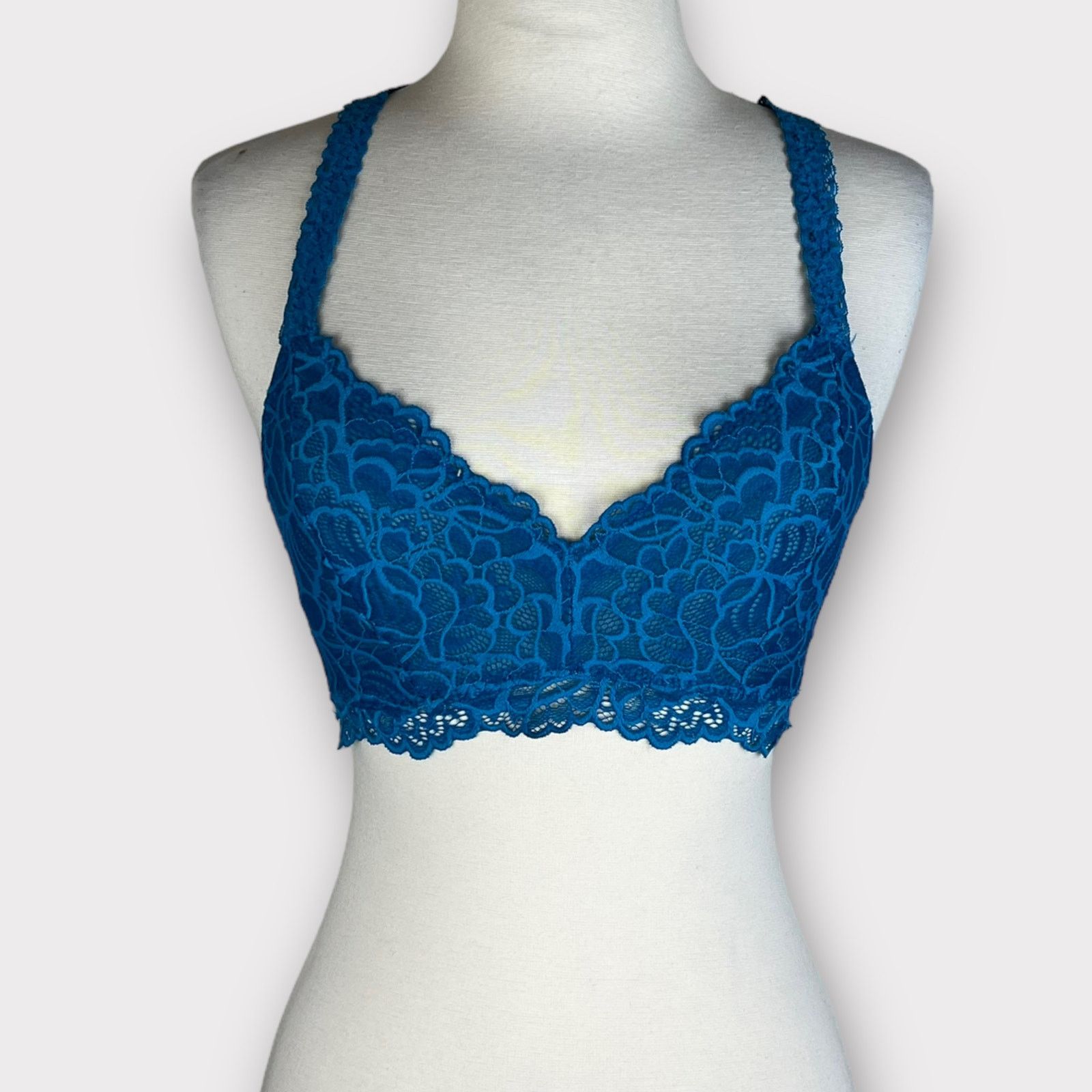 Target Basics Xhilaration | Women's Racerback Lace Bralette Bra | Small Size ONE SIZE - 3 Thumbnail