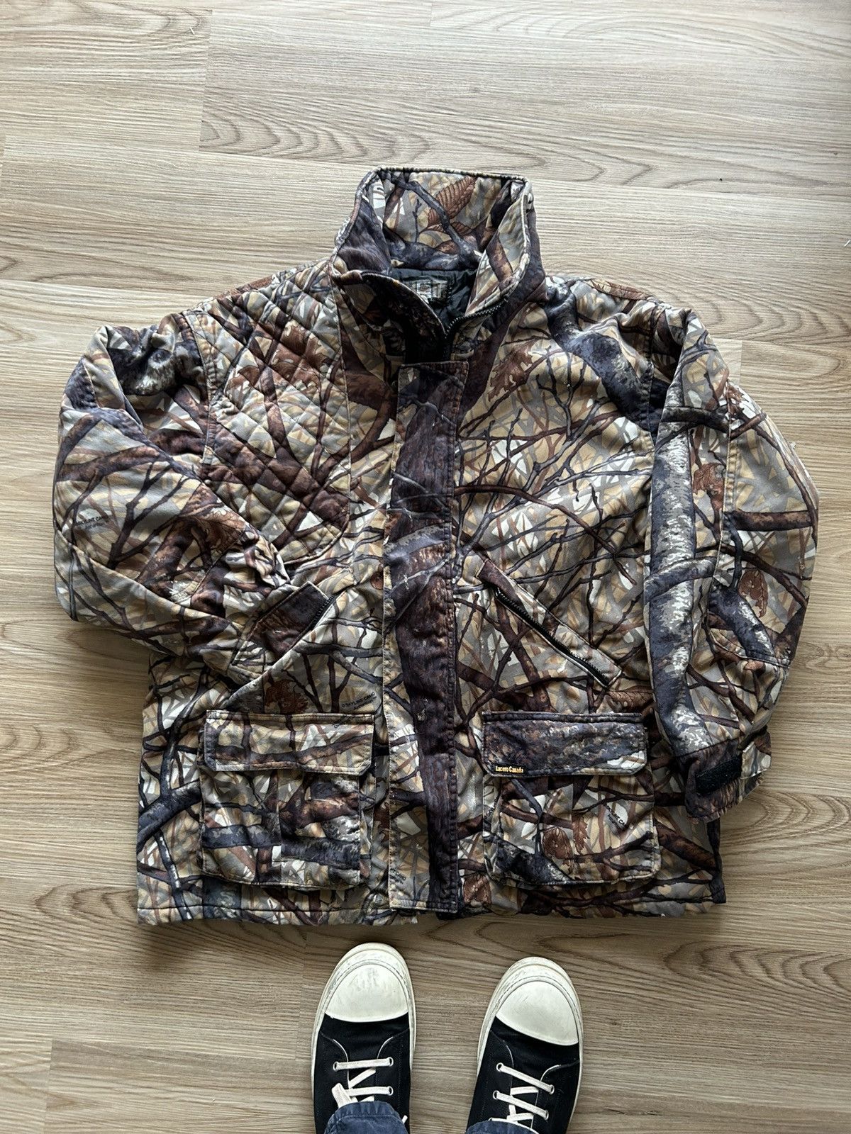 Vintage Vintage Real Tree Camo Water Proof Puffer Hunting Jacket Size US L / EU 52-54 / 3 - 1 Thumbnail