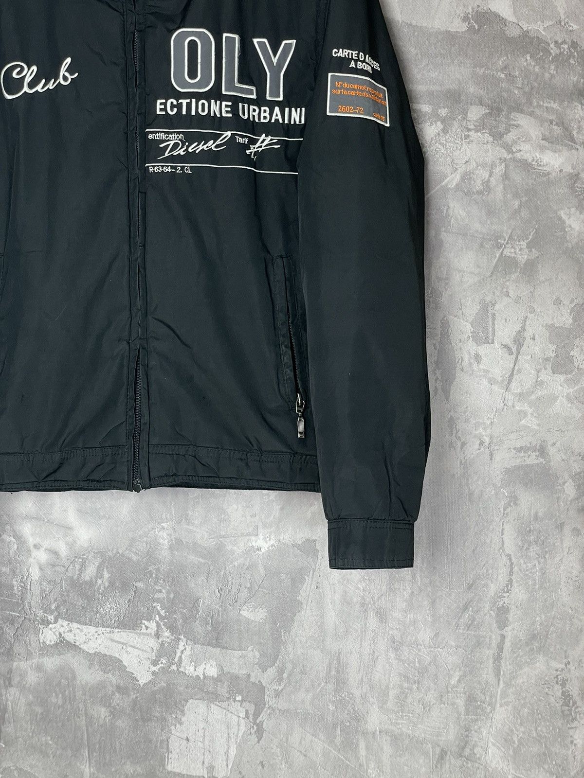 Diesel × Vintage Diesel Vintage Y2K Bomber Nylon Moto Jacket Size XL / US 12-14 / IT 48-50 - 7 Thumbnail