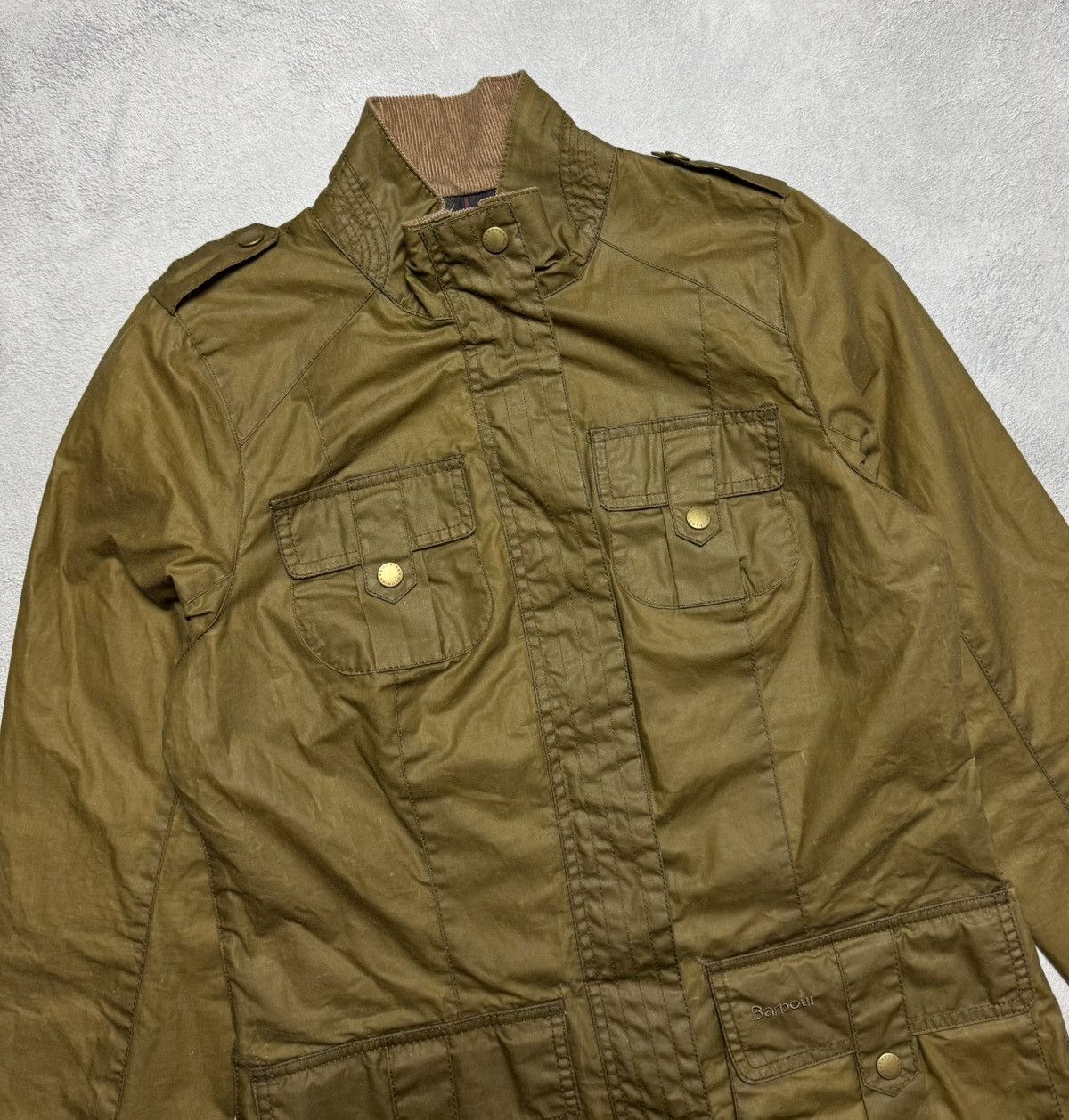 Barbour Barbour Defence Lightweight Wax Cotton Quilted Jacket Size M / US 6-8 / IT 42-44 - 3 Thumbnail