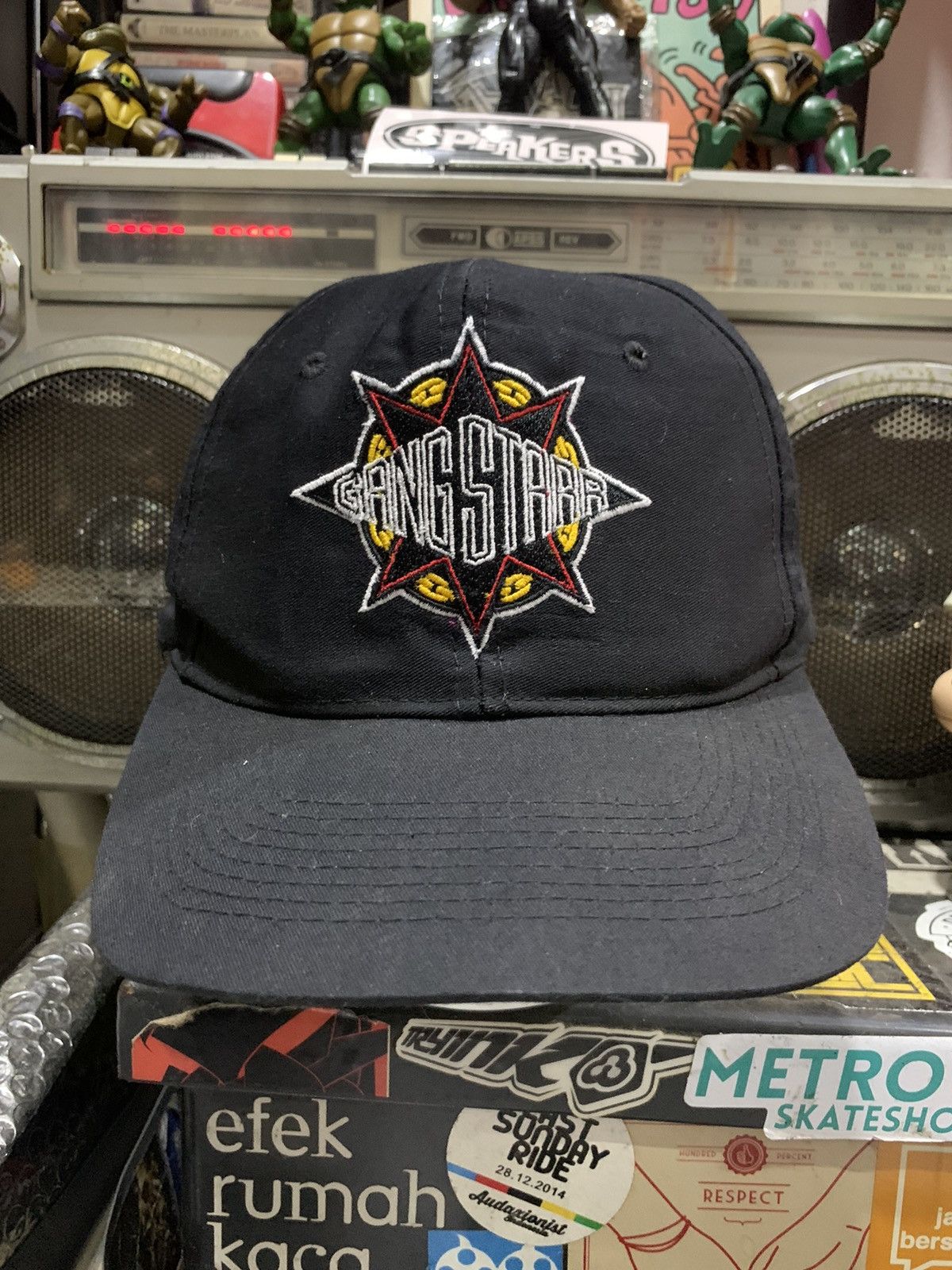 Rap Tees Vtg GANG STARR “Step In The Arena” embroidery Logo SnapBack Size ONE SIZE - 1 Thumbnail