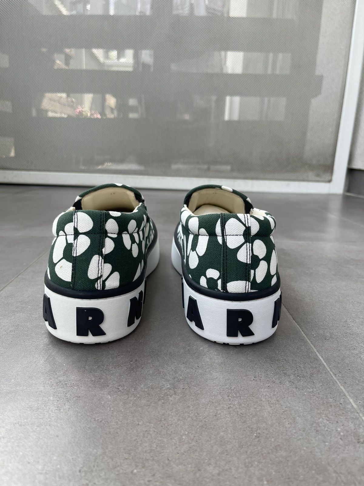 Carhartt Wip × Marni !DS! SS22 Marni X Carhartt Floral Print Green Slip Ons Size US 12 / EU 45 - 13 Thumbnail