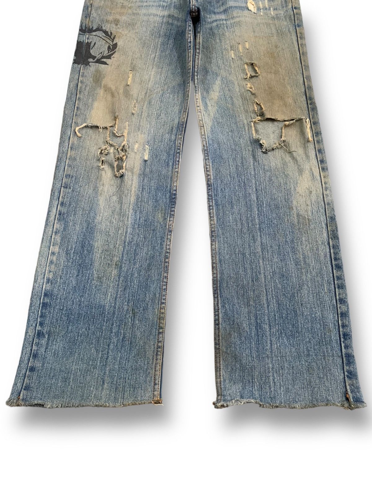 Ed Hardy Vintage Japanese Brand Mud Wash Distressed Grunge Jeans Size US 32 / EU 48 - 11 Thumbnail