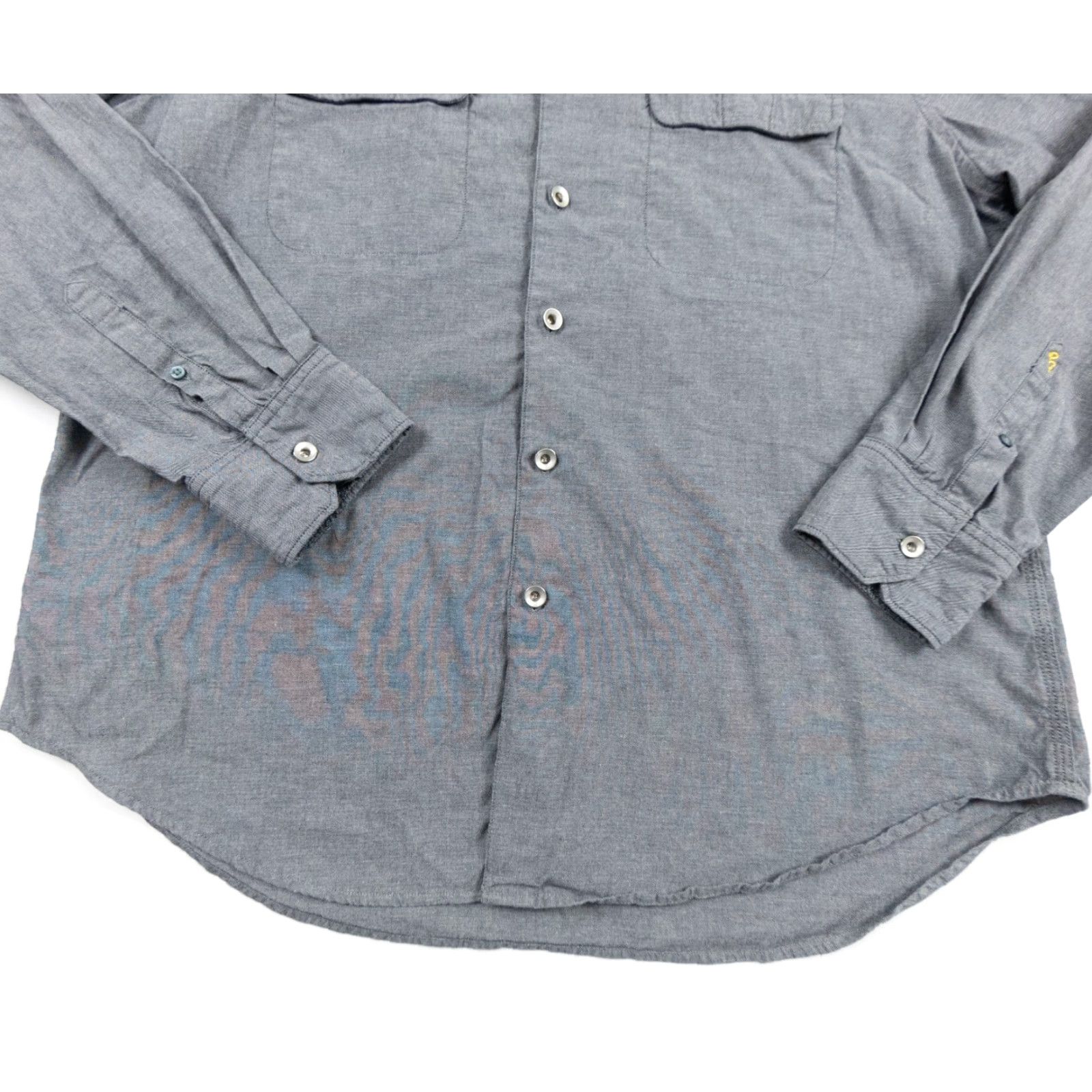 Robert Graham Robert Graham Button-Up Shirt Mens 2XL Gray Long Sleeve Classic Fit Embroidered Size US XXL / EU 58 / 5 - 3 Thumbnail