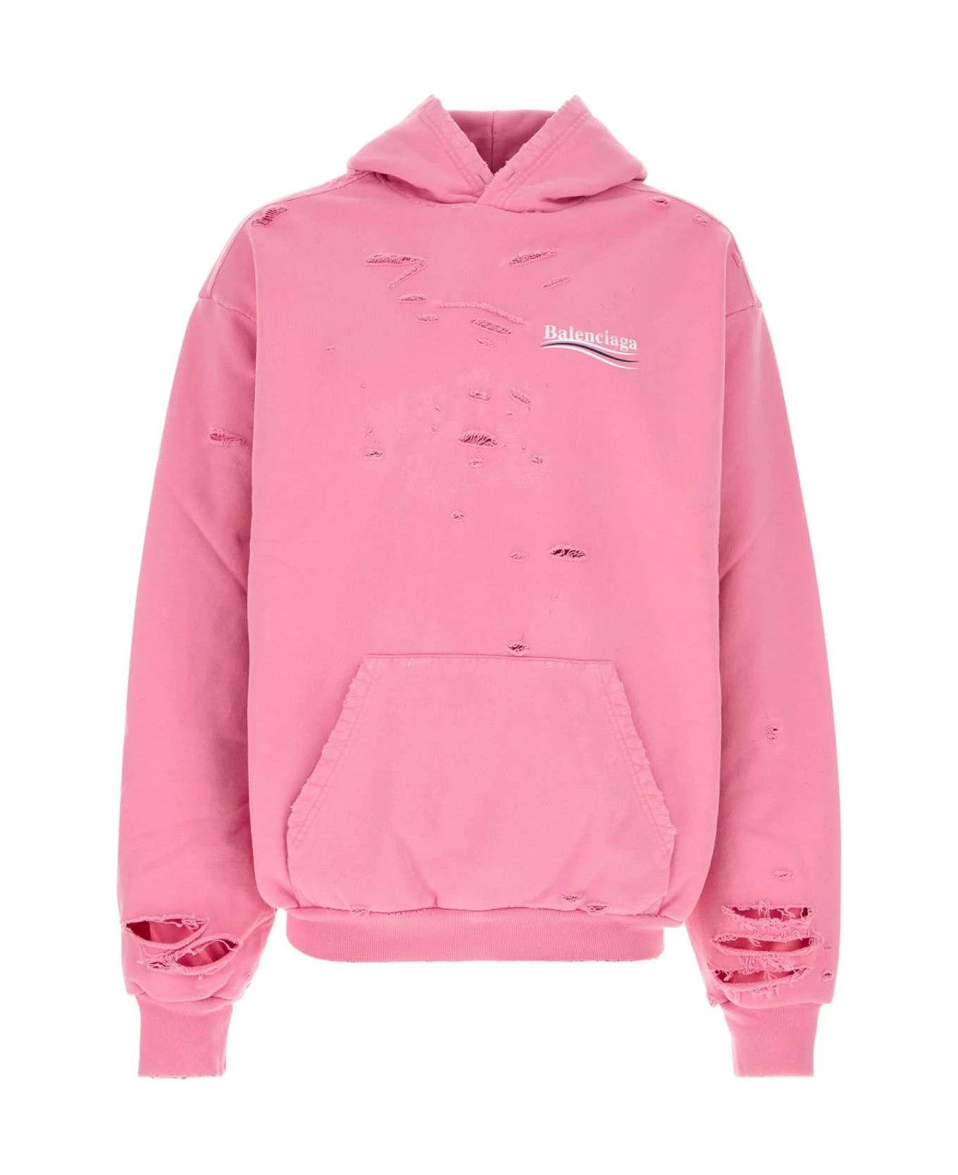 Balenciaga o1bcso1str0326 Layered Hoodie in Pink Size L / US 10 / IT 46 - 1 Thumbnail