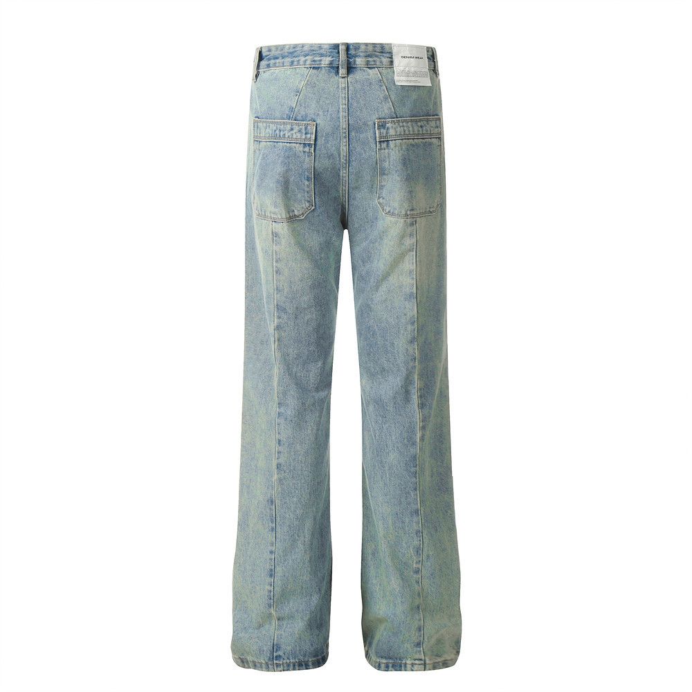 Japanese Brand × Vintage Men's street punk patchwork distressed washed casual jeans Size US 32 / EU 48 - 3 Thumbnail