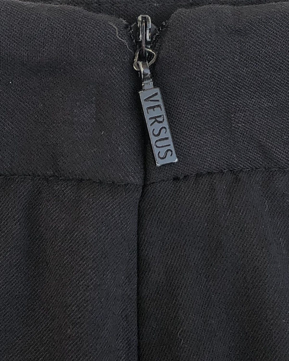 Versus Versace Y2K Versus by Versace Black Back Knee Rope Pants Size 24" / US 00 / IT 34 - 5 Thumbnail