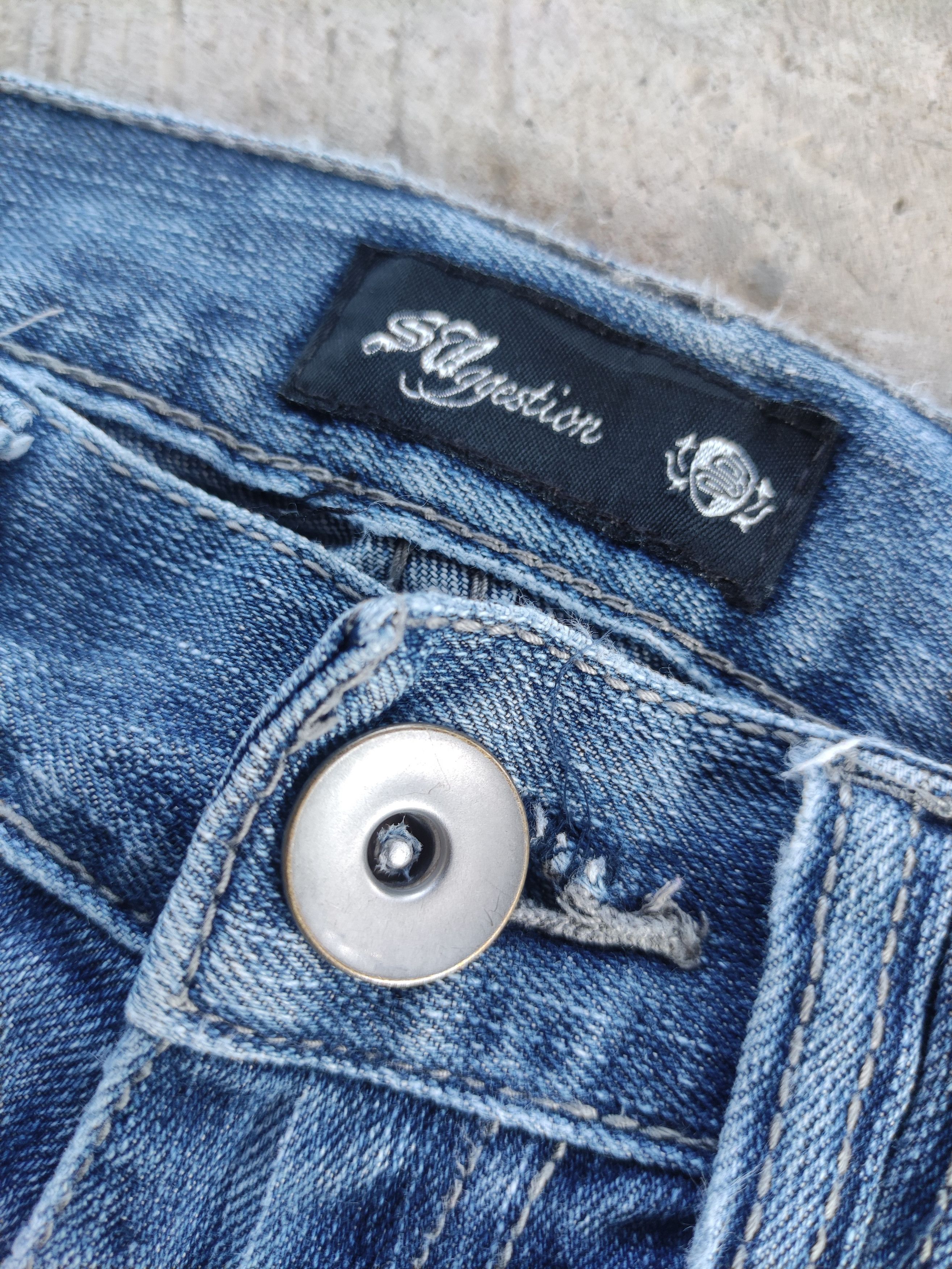 Japanese Brand Vintage Japanese Jean Distressed Faded Denim Pants Size US 33 - 5 Thumbnail