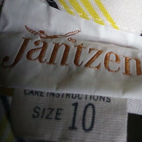 Jantzen Vintage Jantzen MCM Geometric Op Art Polyester Disco Shirt Size L / US 10 / IT 46 - 3 Thumbnail