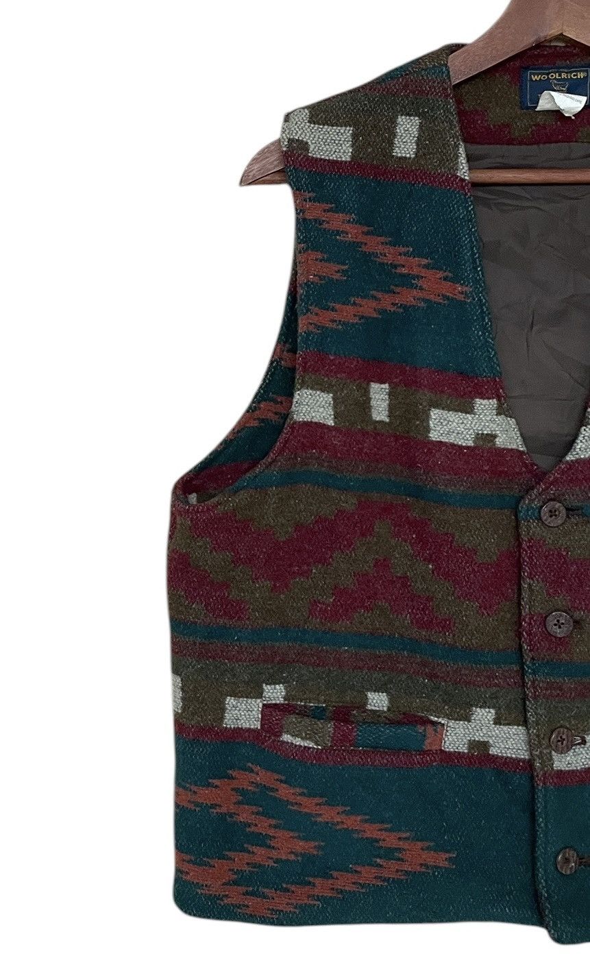 Vintage × Woolrich Woolen Mills Vintage Brand Woolrich Navajo Wool Vests 1990s Size US XL / EU 56 / 4 - 3 Thumbnail