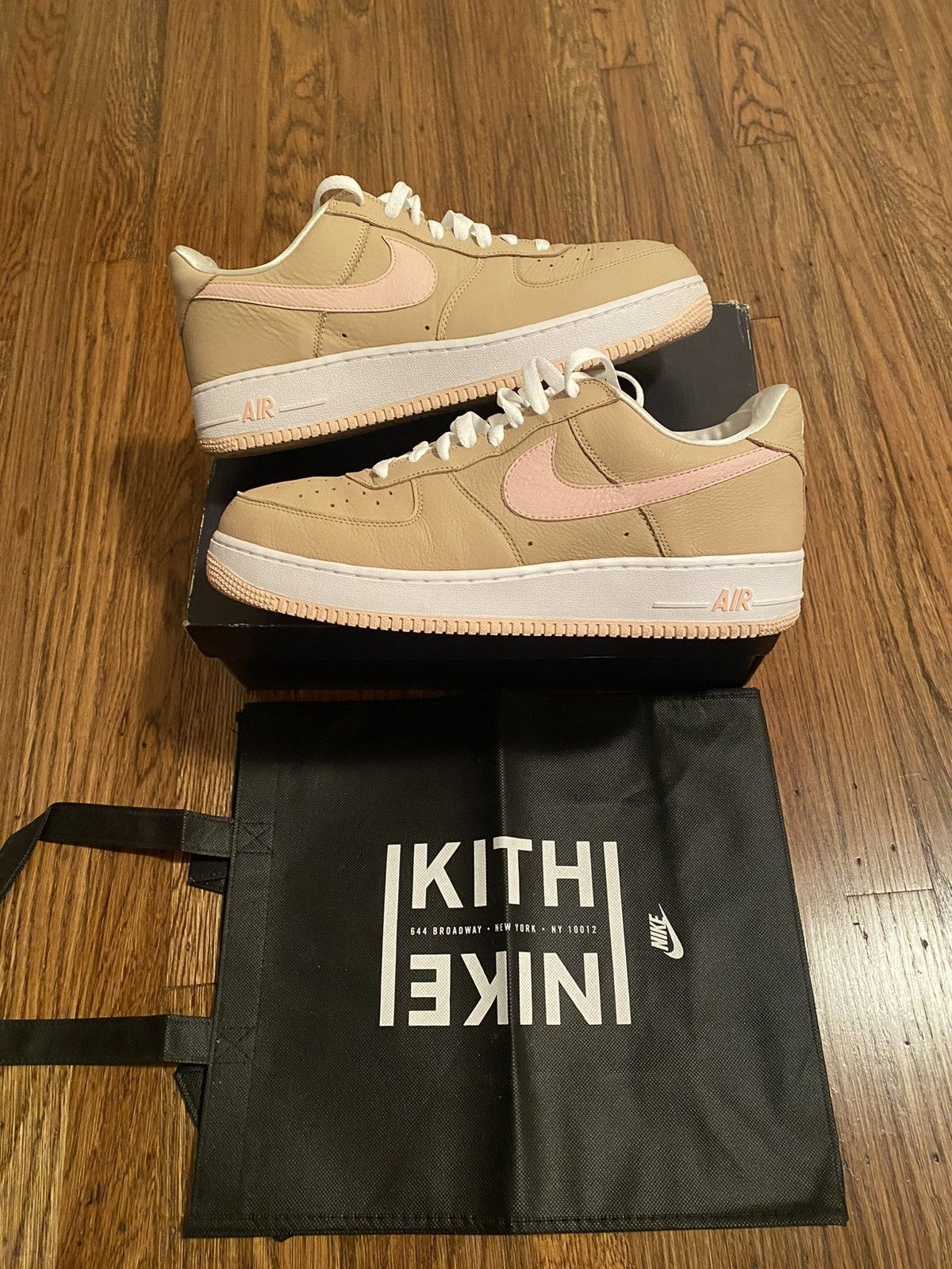 image of Air Force 1 Low Retro Linen X Kith 2016 Size 11 Shoes in Linen Khaki, Men's