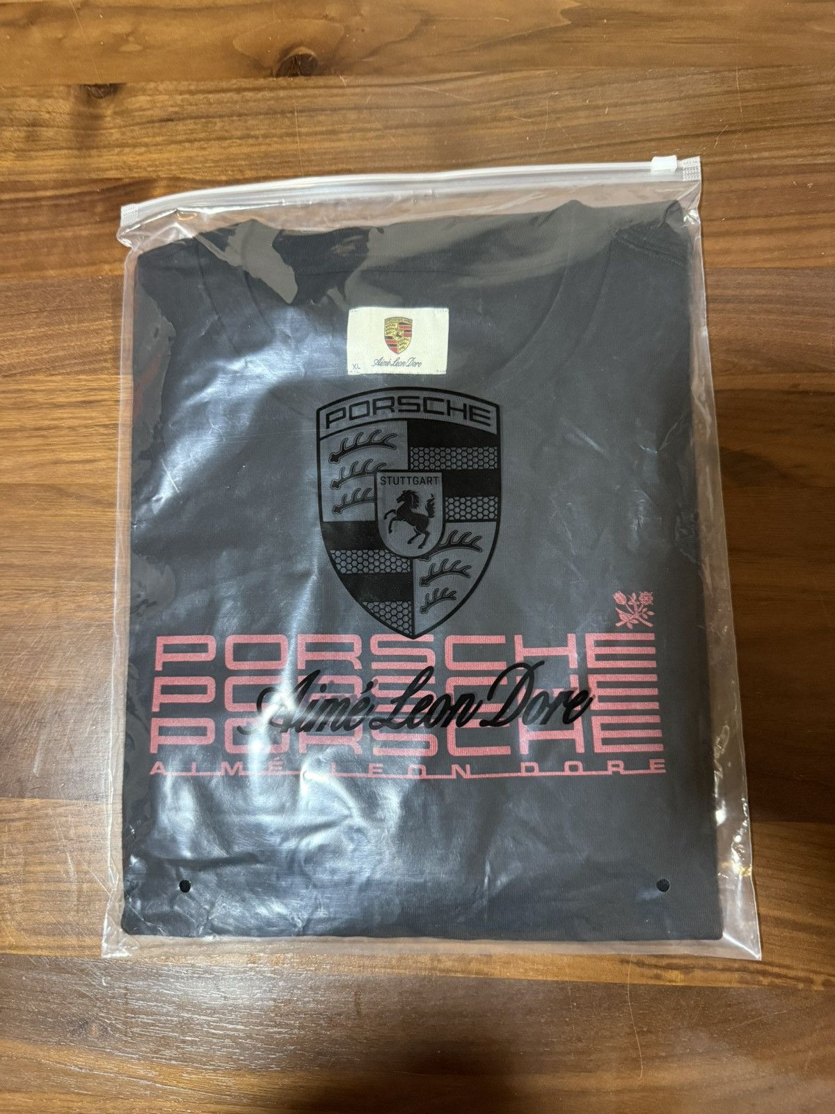 Aime Leon Dore × Porsche Design Aime Leon Dore ALD / Porsche Racing Tee Jet Black T-Shirt XL Size US XL / EU 56 / 4 - 5 Thumbnail