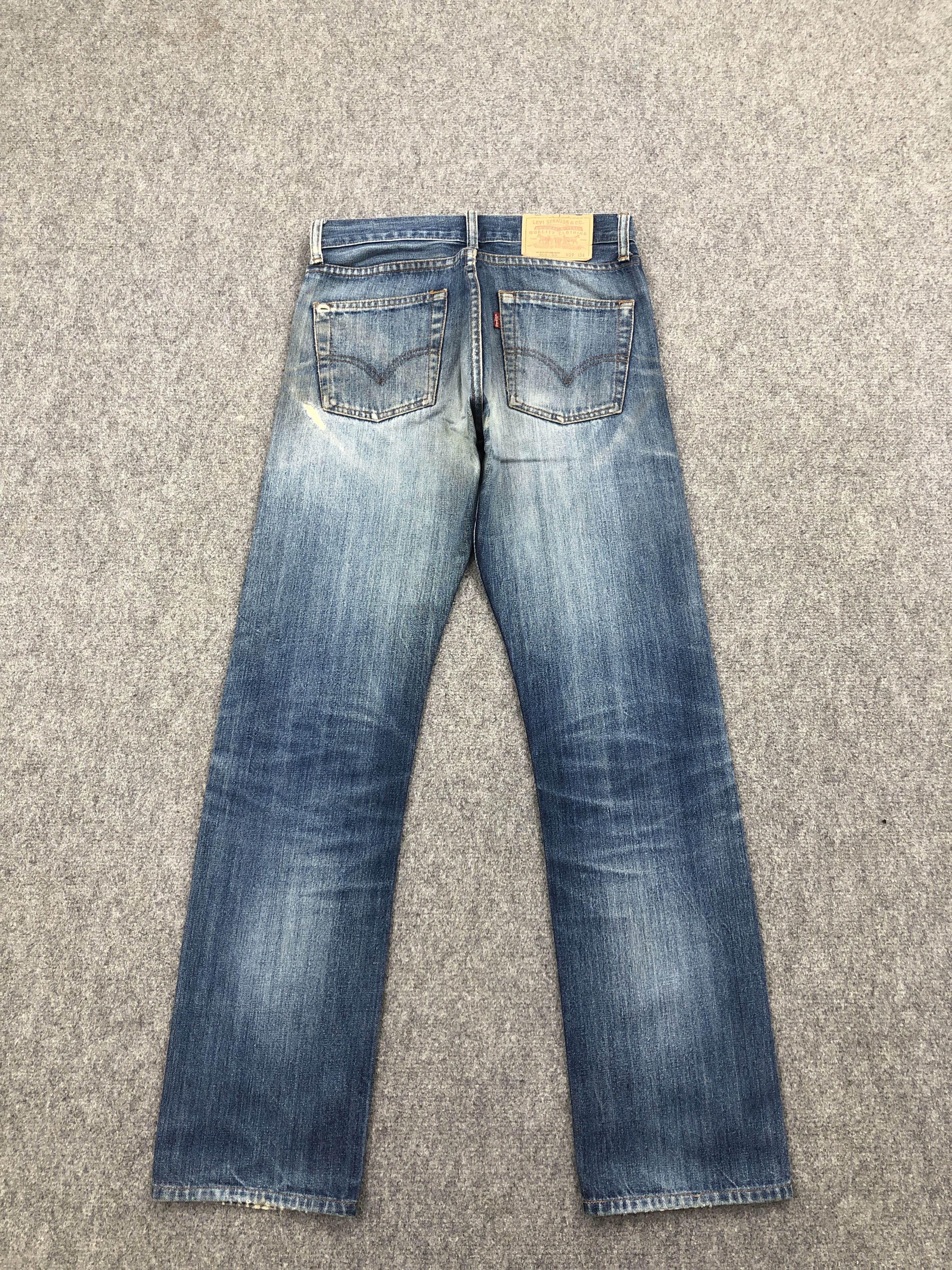 Levi's × Vintage Vintage 90s Levis 505 Faded Blue Jeans Size US 30 / EU 46 - 3 Thumbnail