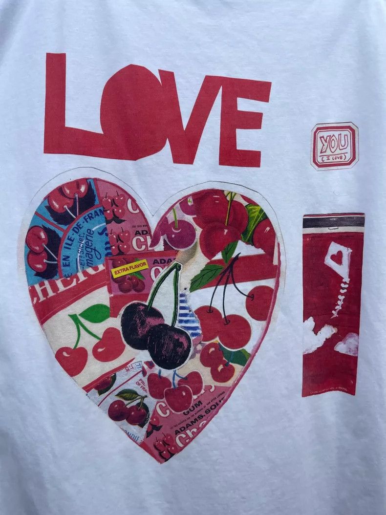 Loewe LOEWE Red love patch letter short sleeve T-shirt Size M / US 6-8 / IT 42-44 - 3 Thumbnail