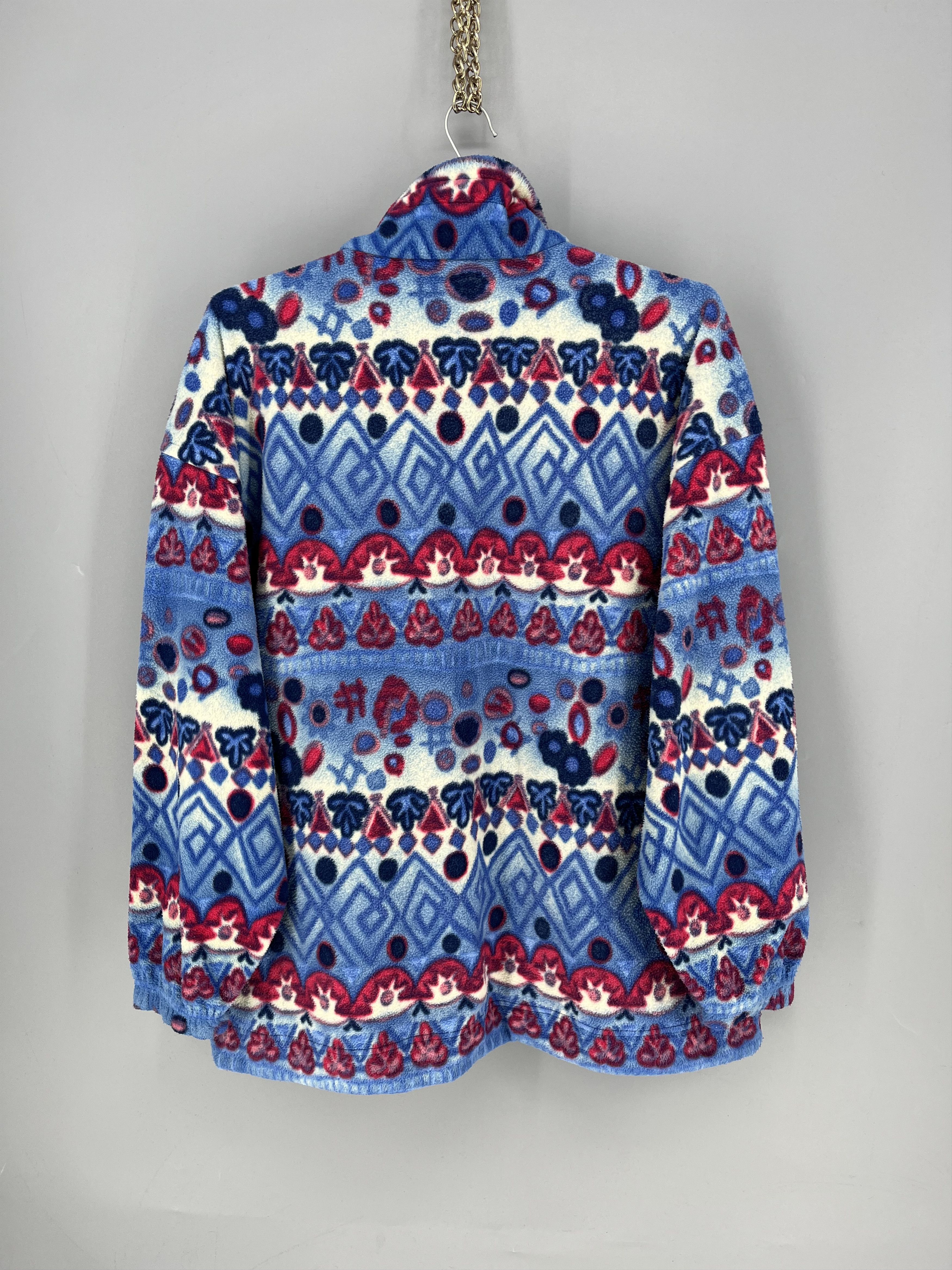 Diadora Vintage Diadora Blue Fleece Jacket 1/3 zip mens size M Size US M / EU 48-50 / 2 - 11 Thumbnail
