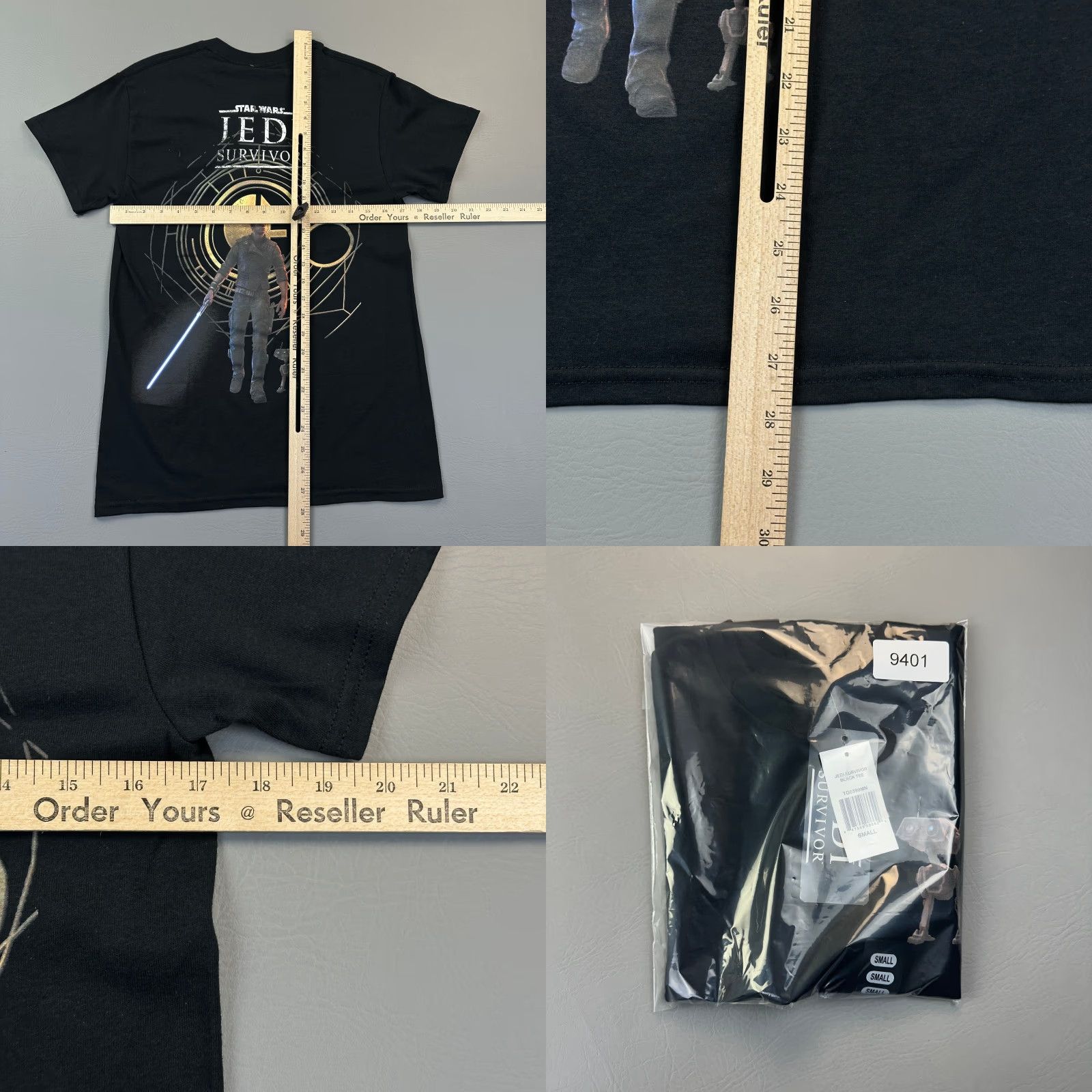 Star Wars Star Wars Star Wars Jedi Survivor Shirt Mens Small Black Kal Kestis BD-1 Graphic Tee NWT Size US S / EU 44-46 / 1 - 8 Thumbnail