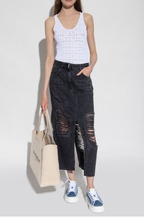 Givenchy o1loc1c0724 City Denim Sneakers in Blue Size US 6 / IT 36 - 5 Thumbnail