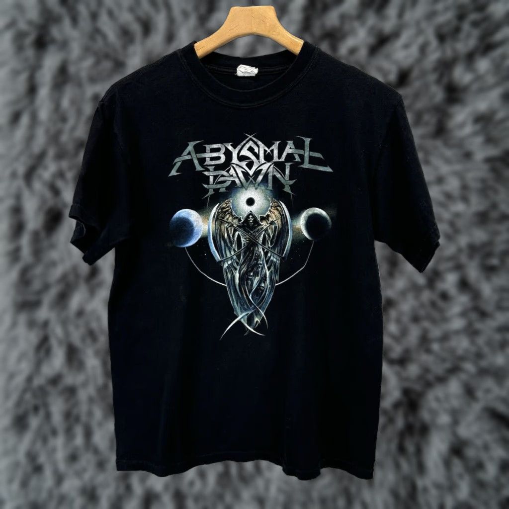 Anvil VINTAGE Anvil Abysmal Dawn Graphic Band T Shirt Black Medium Mens Size US M / EU 48-50 / 2 - 1 Thumbnail