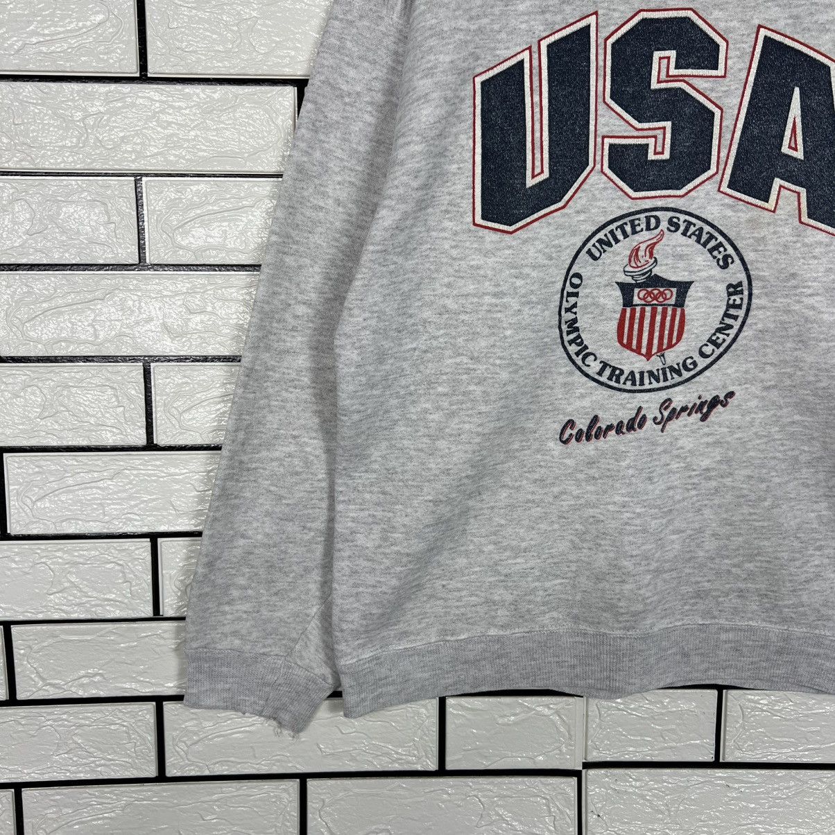 Hanes Vintage 90s US OLYMPIC Training Center Sweatshirt #3998-C182 Size US M / EU 48-50 / 2 - 6 Thumbnail