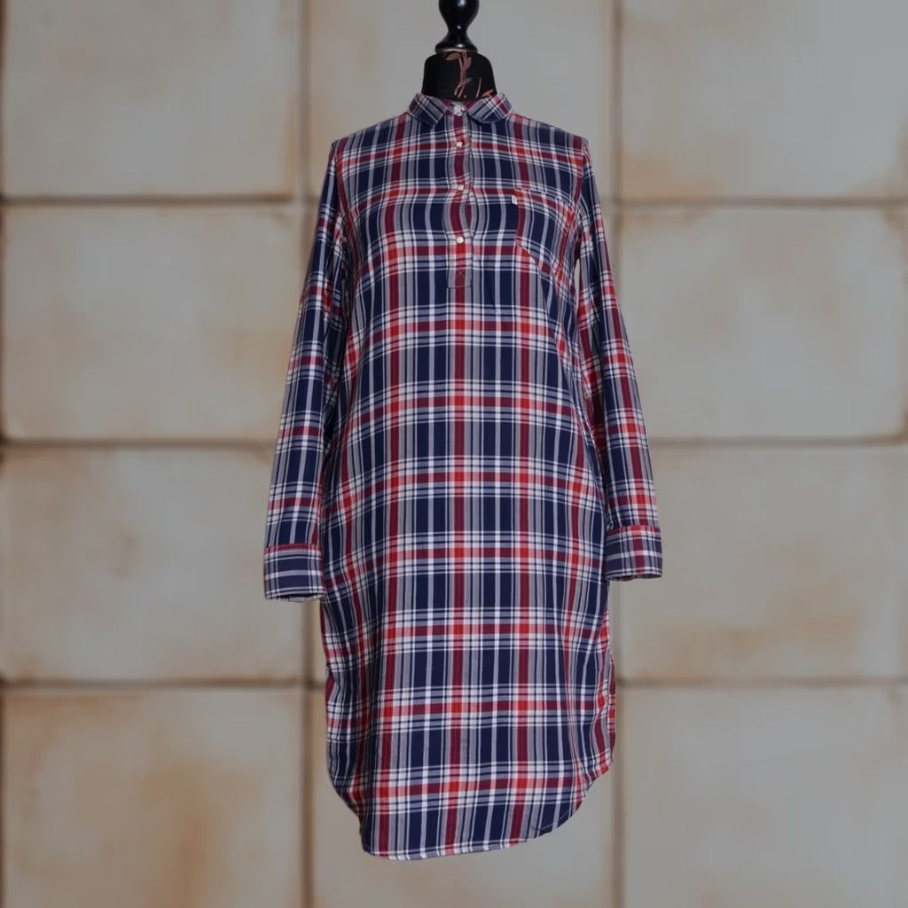 Levi's Levi's Women's Long Sleeve Checked 2Pocket Shirt Dress M Knit A-Line Casual Shirt Dress Women M Multicoloured 2Pocket Checks 90s? Size M / US 6-8 / IT 42-44 - 1 Thumbnail