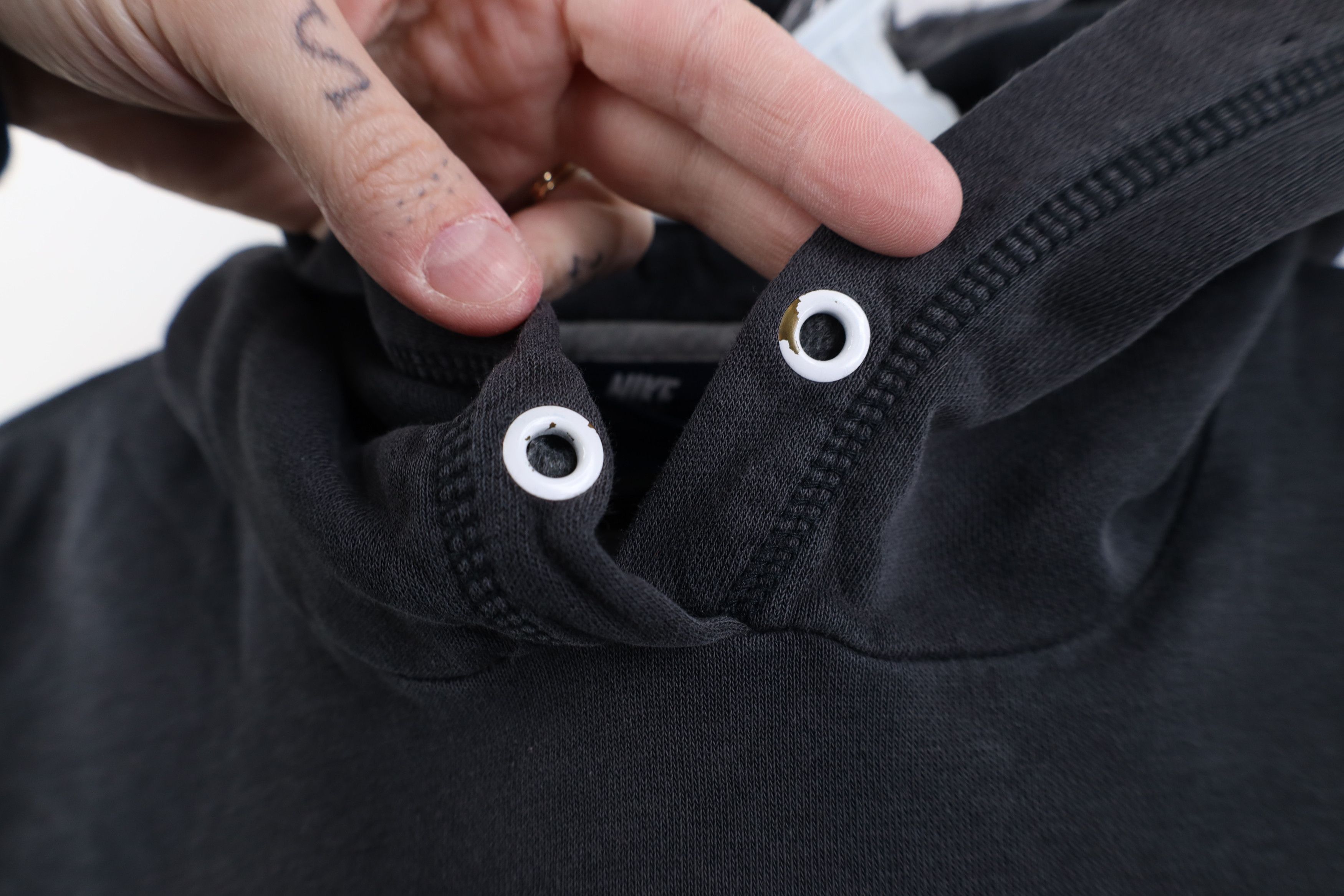 Nike Vintage Y2K Nike Travis Scott Mini Swoosh Hoodie Black Size L / US 10 / IT 46 - 6 Thumbnail