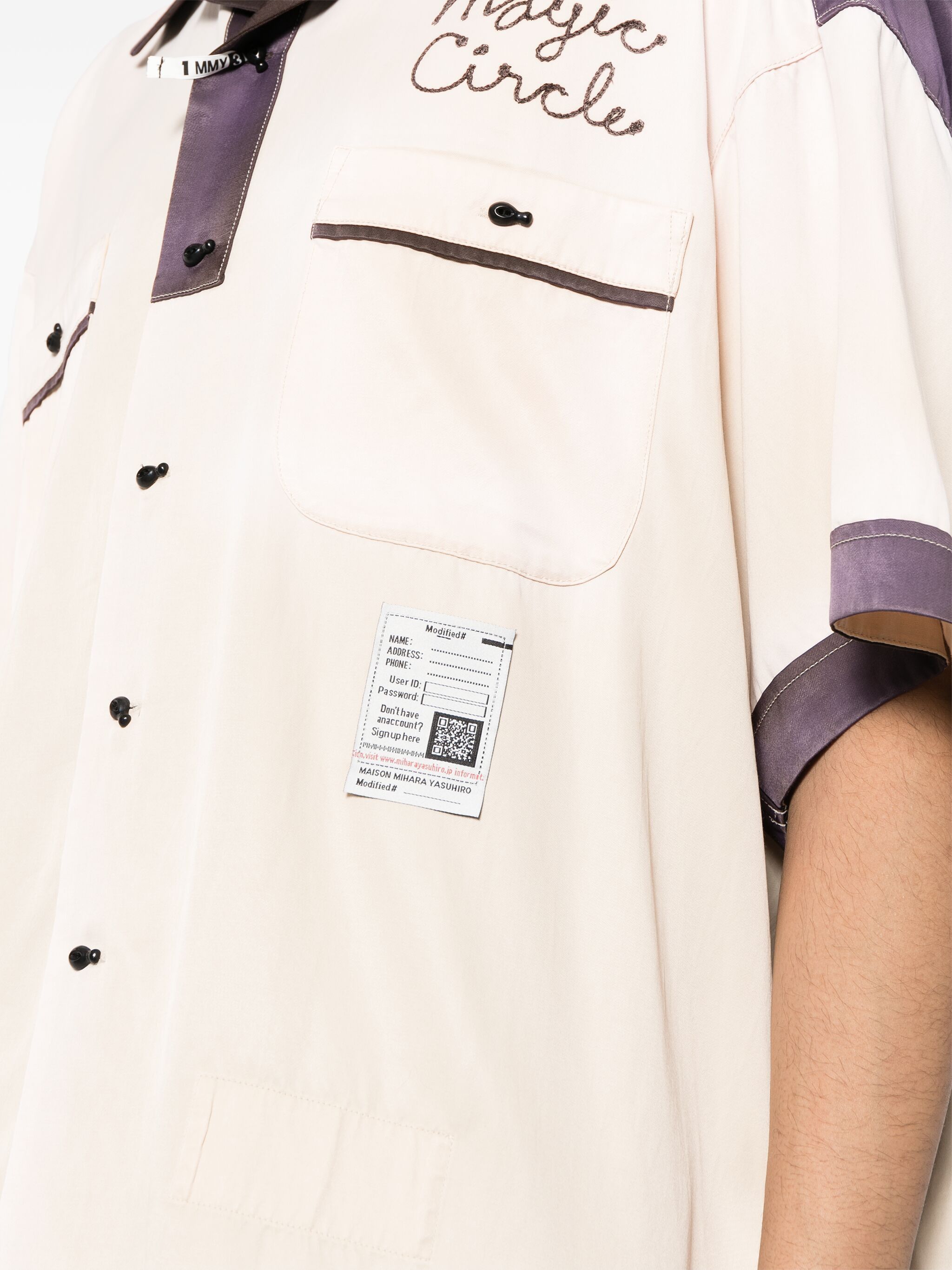 Maison MIHARA YASUHIRO o1mle0924 Bowling Short Sleeve Shirt in Multicolor Size US M / EU 48-50 / 2 - 5 Thumbnail