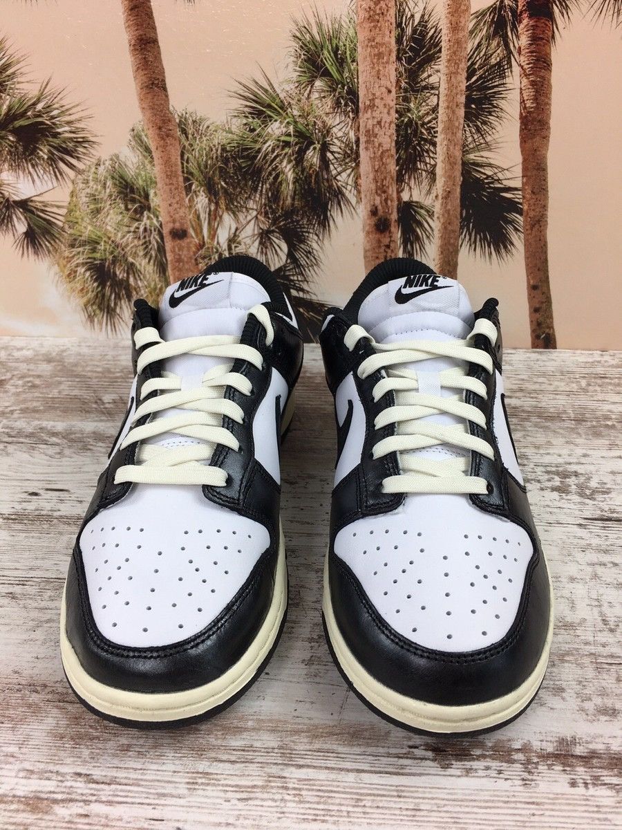 Nike Nike Dunk Low Vintage Panda Retro Black White Women's Size US 10 / EU 43 - 5 Thumbnail