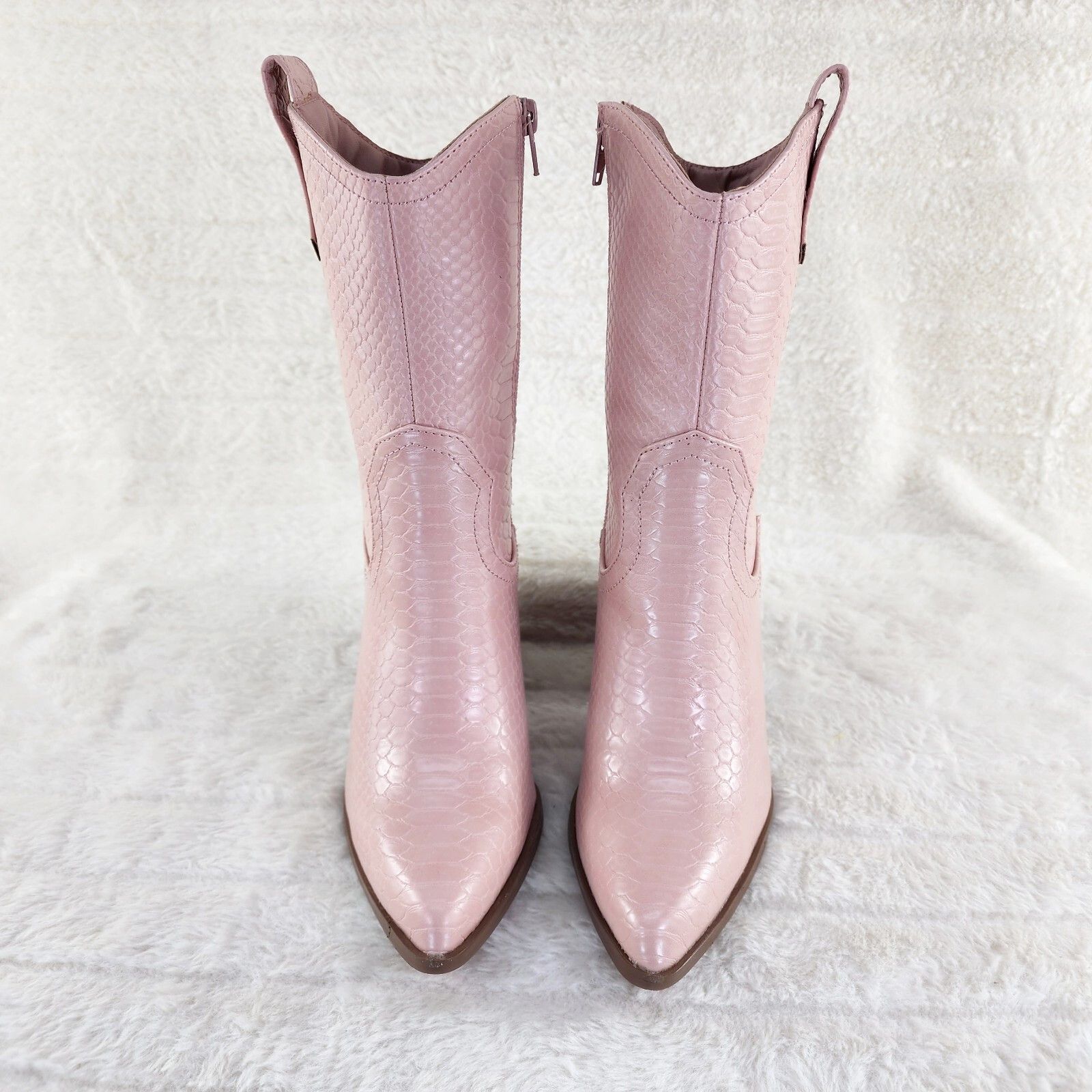 Other Slayer Pink Cowgirl Cowboy Ankle Boots Western Block Heels U Size US 11 / IT 41 - 3 Thumbnail