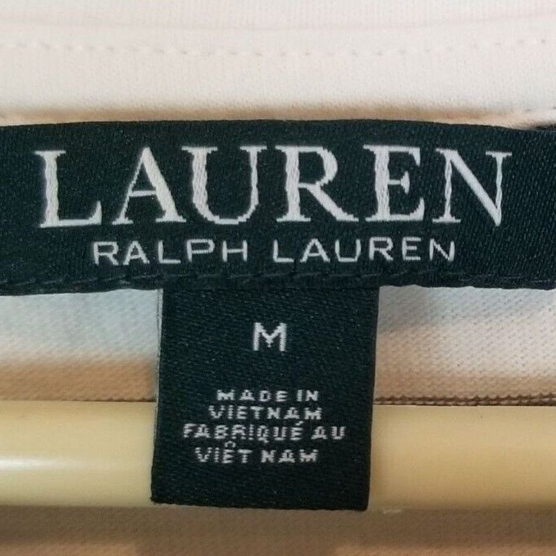 Lauren Ralph Lauren Lauren Ralph Lauren Womens Striped Top Sz L Lace Up Sides Size L / US 10 / IT 46 - 5 Thumbnail