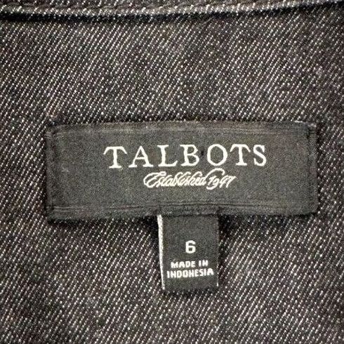 Talbots VINTAGE Talbots Blazer Women 6 Black Double Breasted Button Front Pea Coat Jacket Ladies Size M / US 6-8 / IT 42-44 - 5 Thumbnail