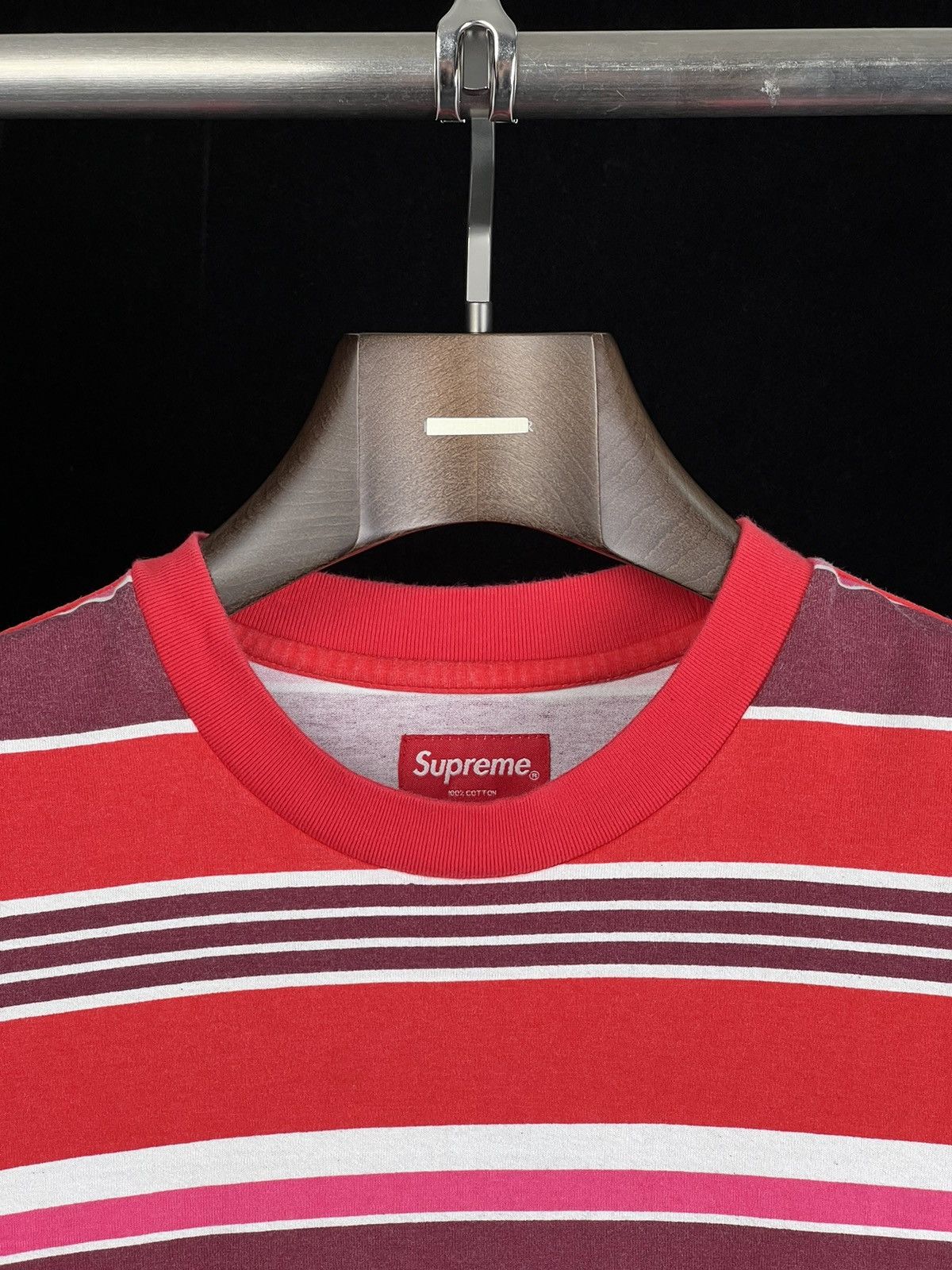 Supreme UNWORN* Supreme stripes tee M Size US M / EU 48-50 / 2 - 2 Thumbnail