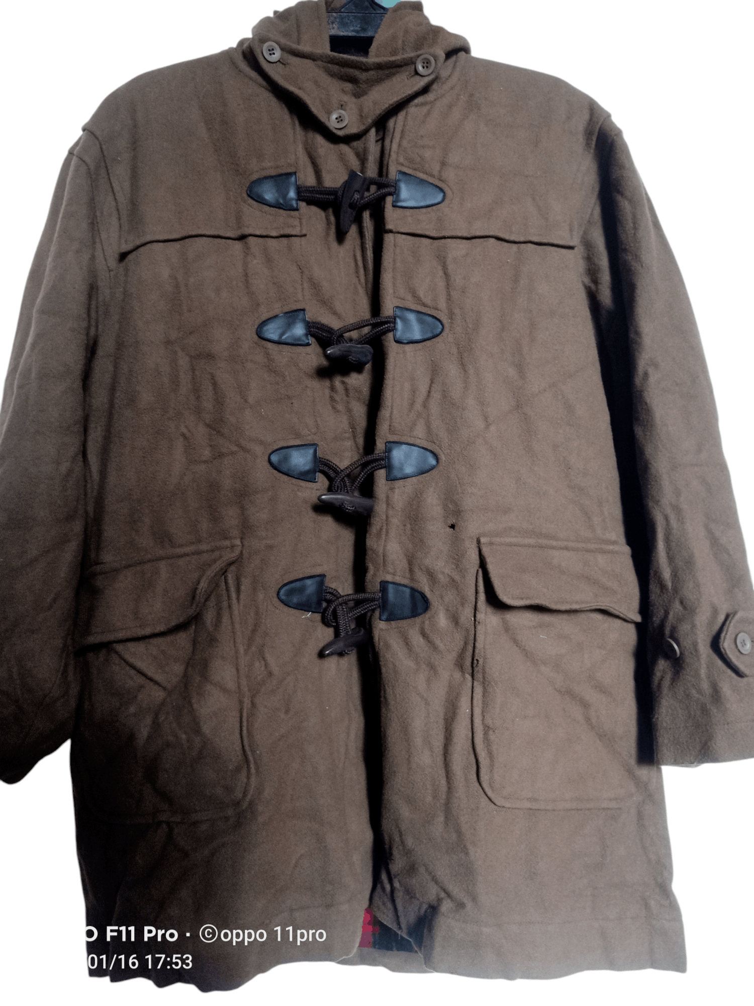 Japanese Brand × Vintage Men'S Gumu Trench Coat Wool Double Poket Size US XXL / EU 58 / 5 - 11 Thumbnail