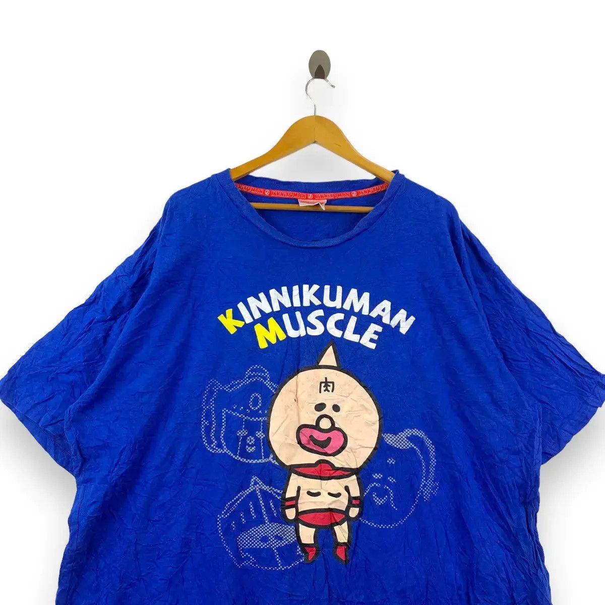 Anime ANIME KINNIKUMAN MUSCLE Yudetamago Manga Tee Shirt Size 4XL / US 24-26 - 2 Thumbnail