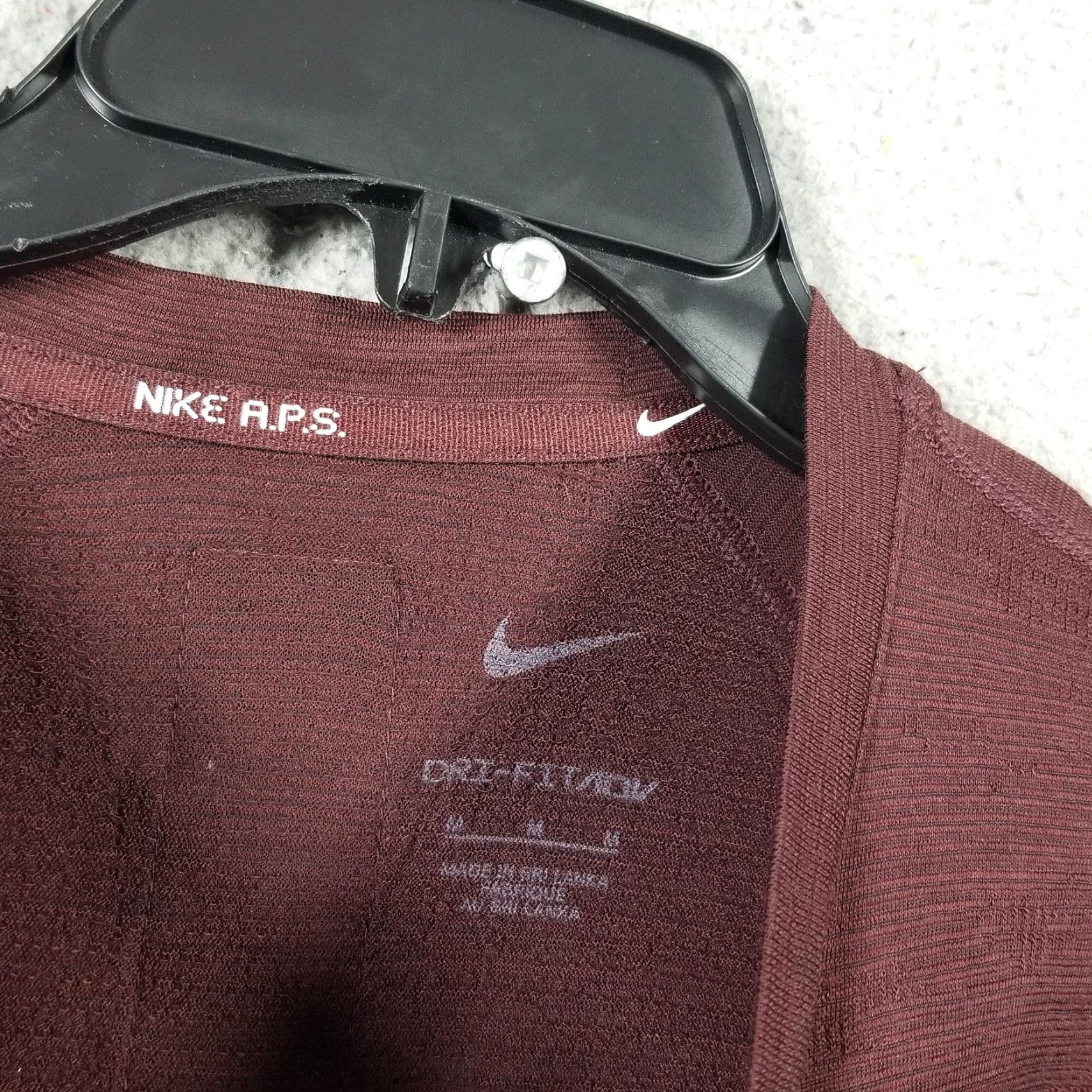 Nike Nike Dri-FIT ADV Long Sleeve Shirt Mens Medium Maroon FZ0991-652 Nike Shirt Size US M / EU 48-50 / 2 - 5 Thumbnail