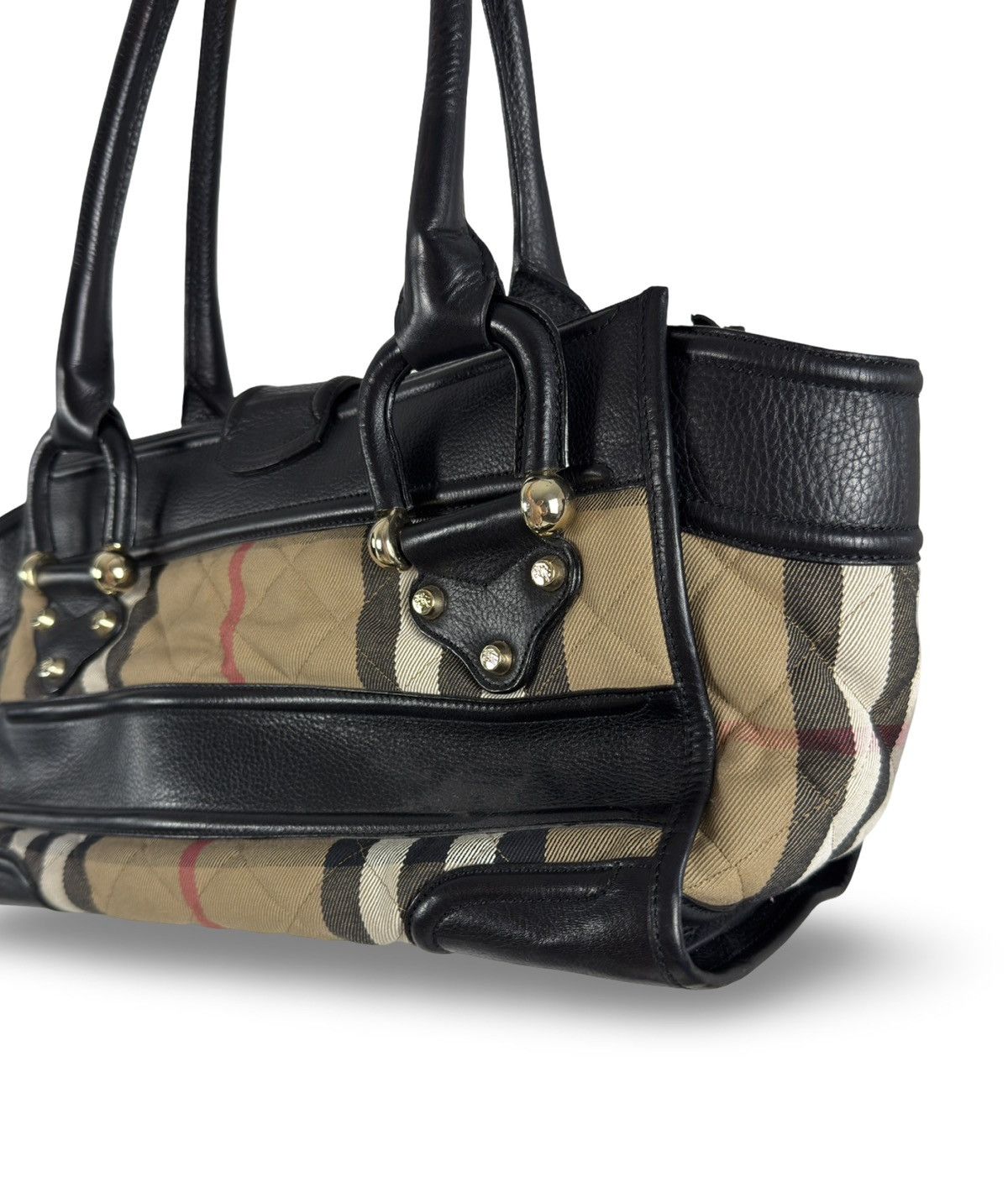 Burberry Burberry Nova Check & Leather bag Size ONE SIZE - 3 Thumbnail