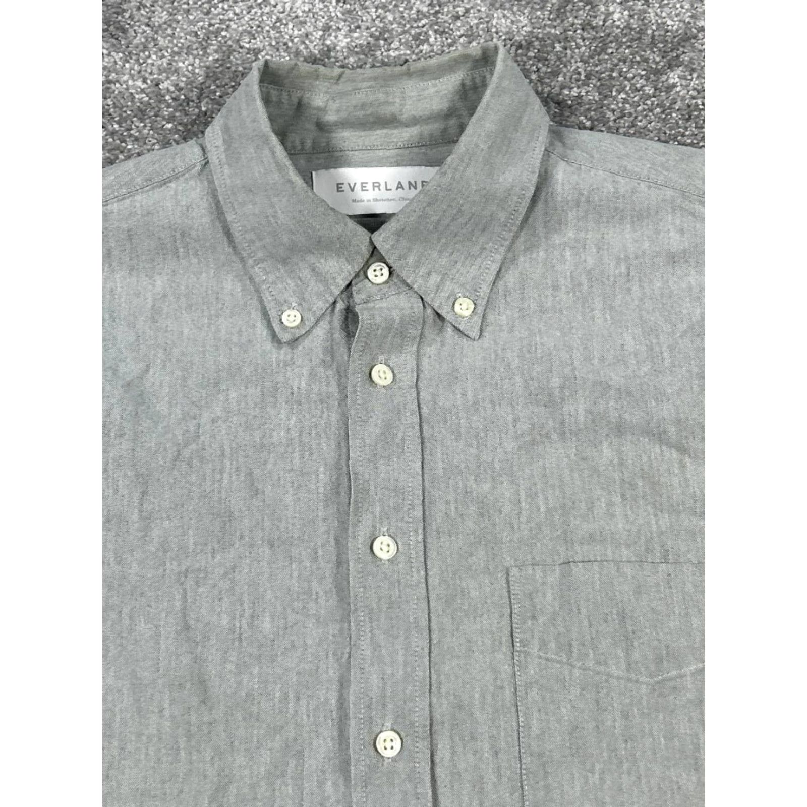Everlane Everlane Shirt Mens Small Gray Cotton Button Up Size US S / EU 44-46 / 1 - 2 Thumbnail