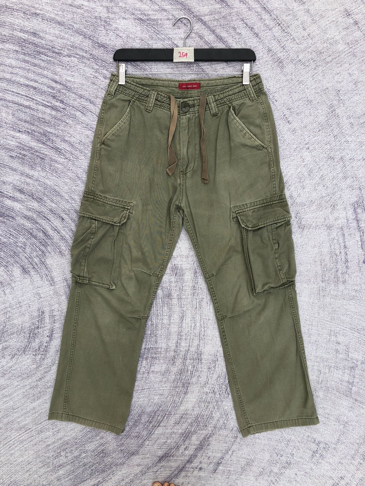 Japanese Brand Cargo Green Anti Label Multipocket Tactical Pants W29 Size US 29 - 1 Thumbnail