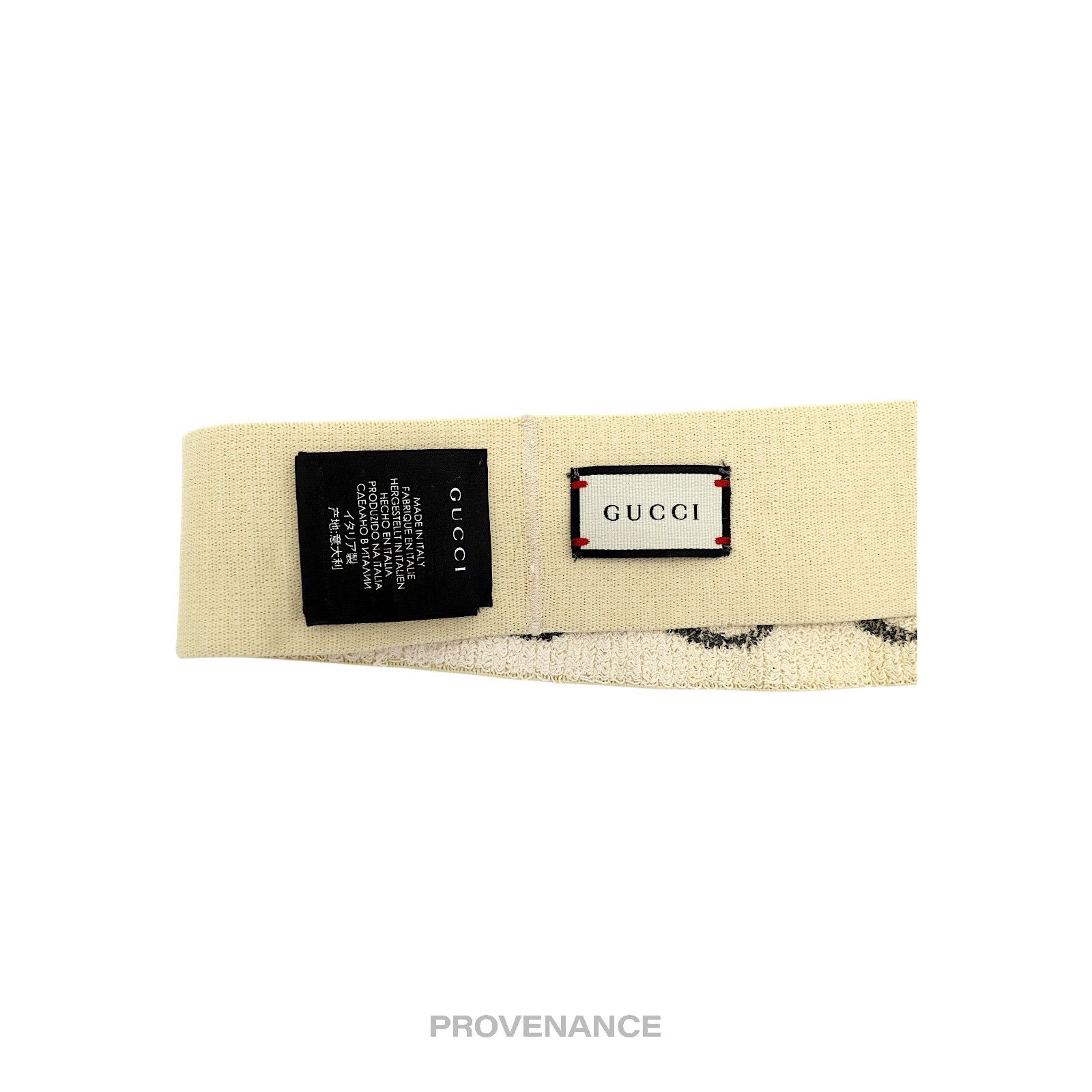 Gucci 🔴 Gucci Logo Headband - Off-White Size ONE SIZE - 3 Thumbnail
