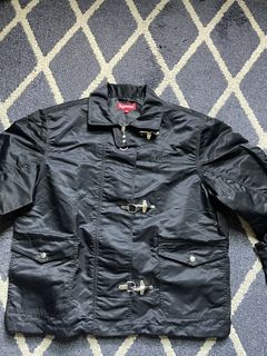 Supreme nylon turnout jacket hot sale black