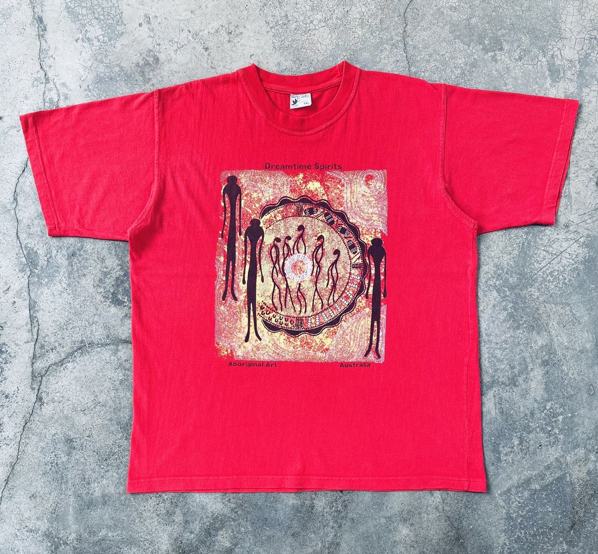Vintage Vintage Art Dream Time Spirits Alien Oversized Tees Size US XXL / EU 58 / 5 - 1 Thumbnail