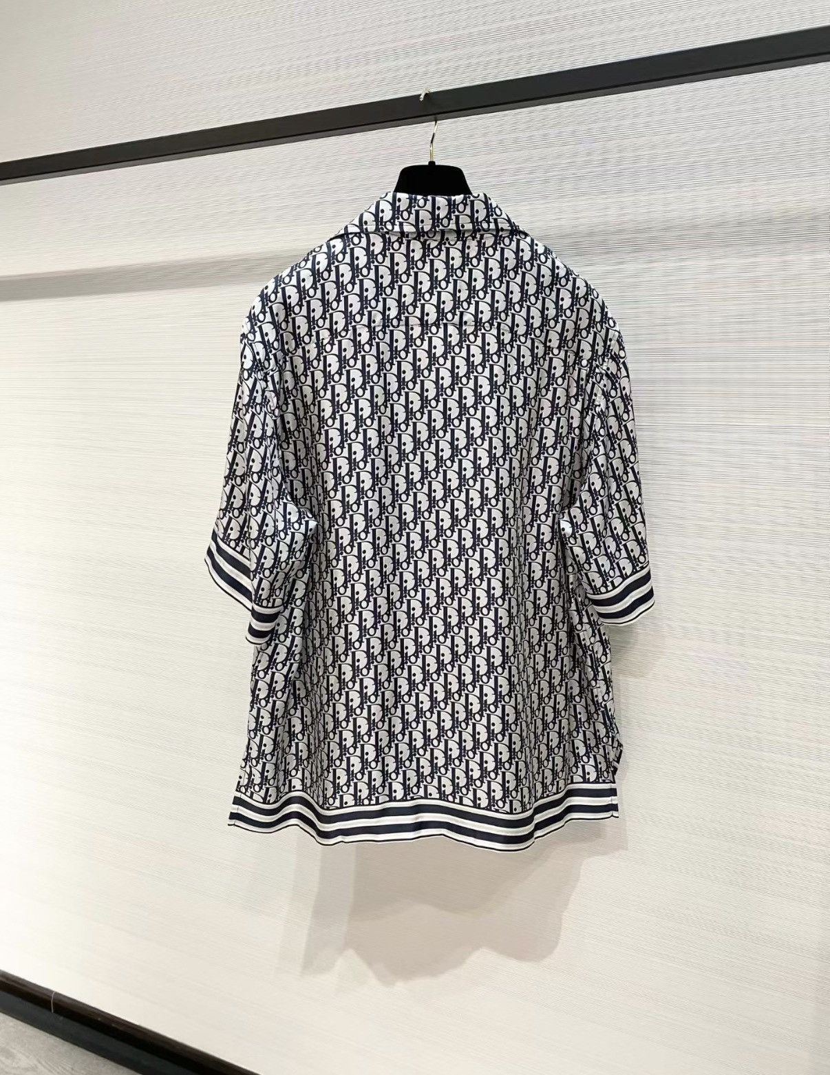 Dior Dior Classic All-Over Logo Silk Short Sleeve Shirt J33 Size S / US 4 / IT 40 - 2 Thumbnail
