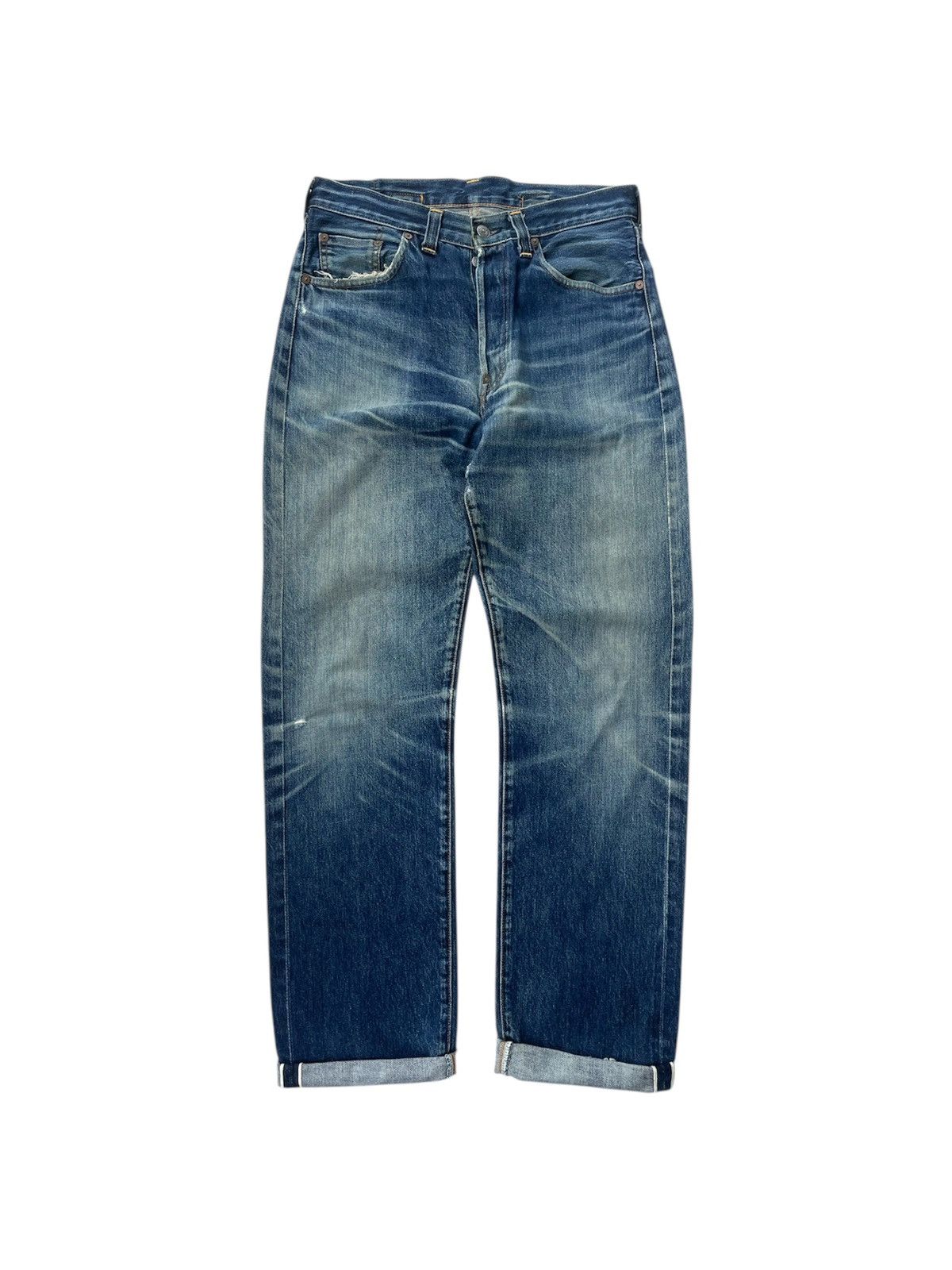 Levi's Rare Levi’s Vintage Clothing (LVC) 201XX Cinch-Back Jeans Size US 31 - 1 Thumbnail