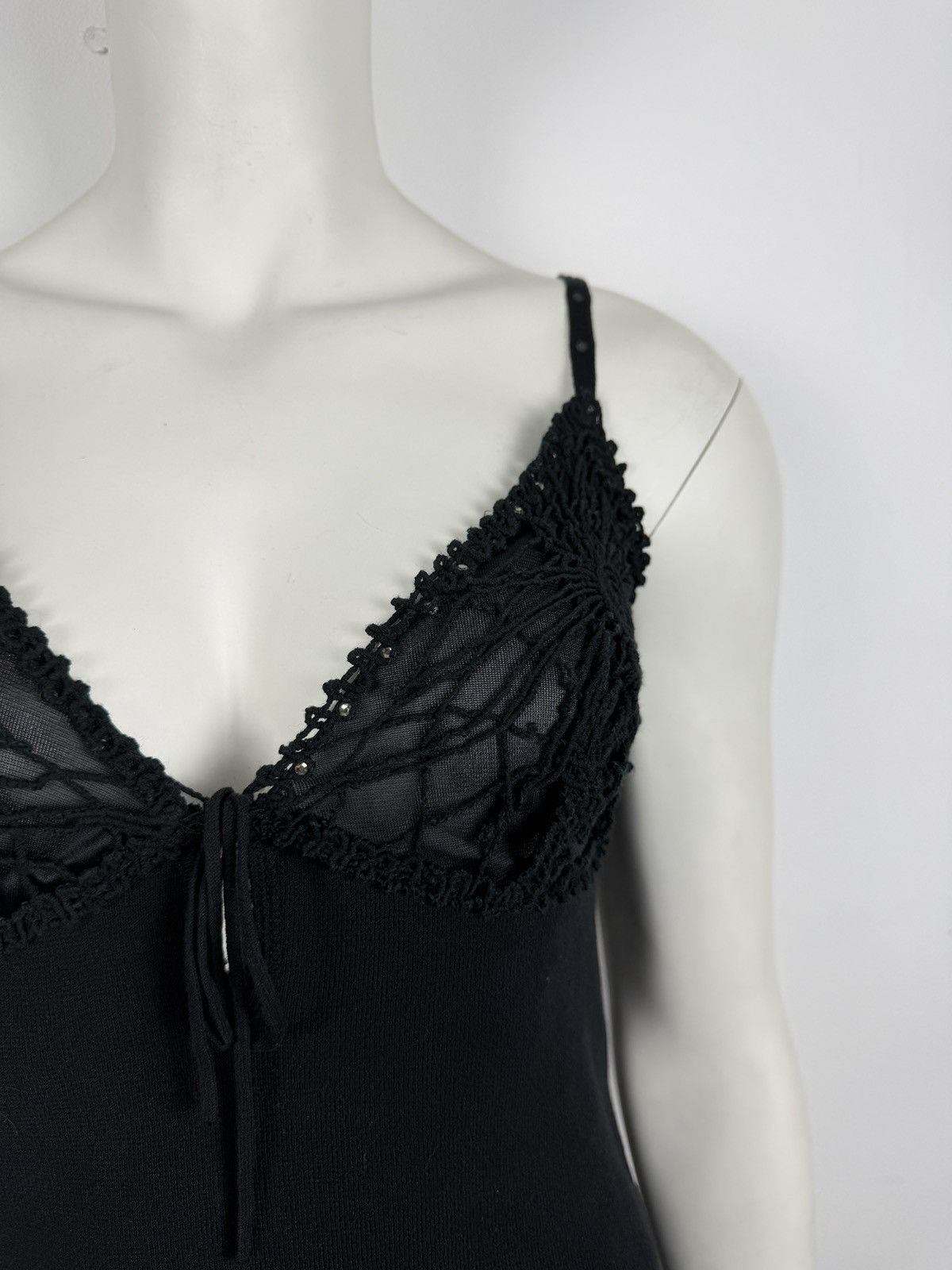 Alexander McQueen Alexander McQueen 1990’s Beaded Knit Spiderweb Top Size S / US 4 / IT 40 - 5 Thumbnail