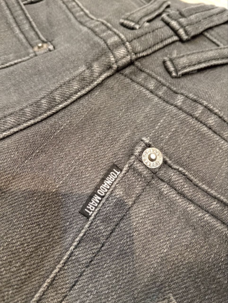 Tornado Mart TORNADO MART STRETCH DENIM JEANS GREY FADE JAPAN DESIGNER Size 34" / US 12 / IT 48 - 11 Thumbnail