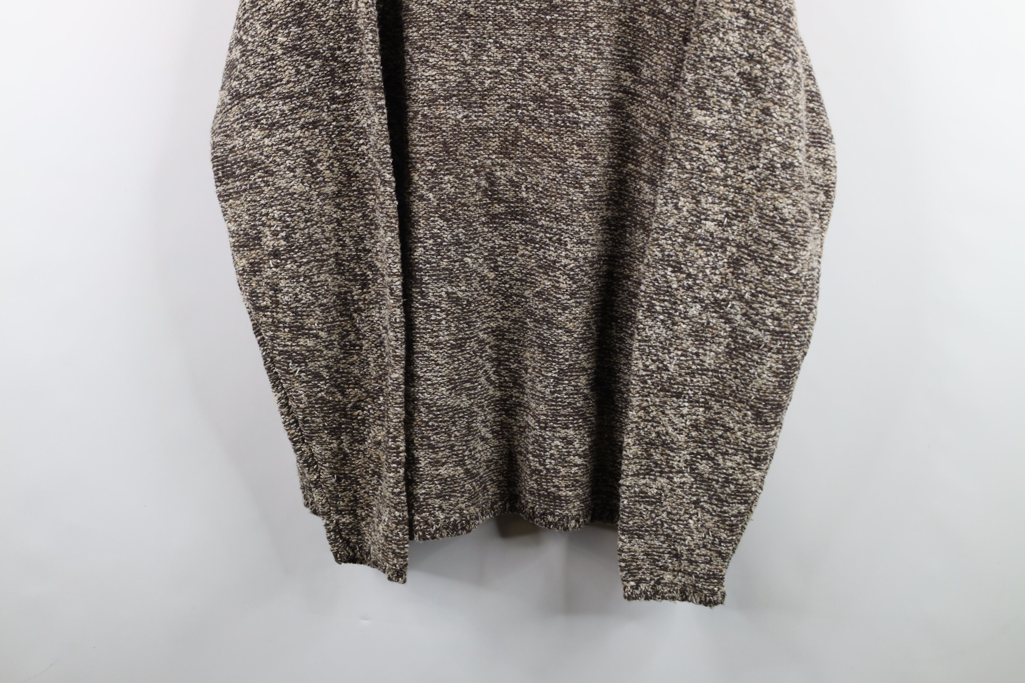 Vintage Vintage 90s Streetwear Baggy Textured Knit Mock Neck Sweater Size US L / EU 52-54 / 3 - 3 Thumbnail