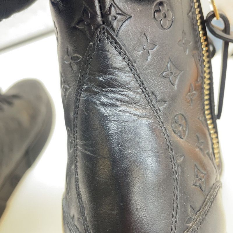 Louis Vuitton Louis Vuitton Black High-Top Sneakers - Size US 5.5 / EU 38 - 9 Thumbnail