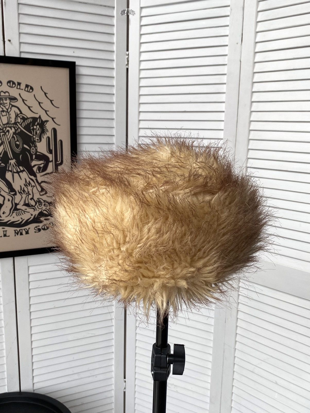 Designer × Vintage Vintage Fuzzy Hat Real Fur Beret Style Y2K Yeti Size ONE SIZE - 8 Thumbnail