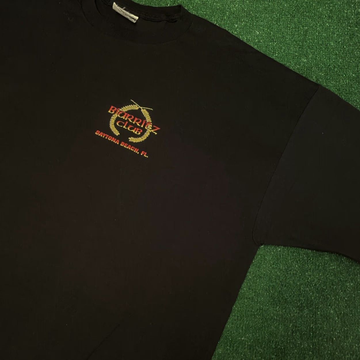Vintage VINTAGE 90s Y2K Biker Daytona Beach Bike Week Biarritz Club VTG Shirt Size 3XL Black Men Short Sleeve Shirt Size US XXL / EU 58 / 5 - 2 Thumbnail