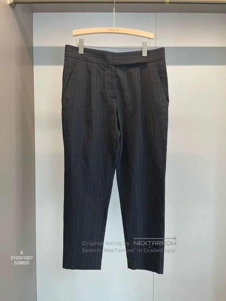 Brunello Cucinelli Brunello Cucinelli Black and Grey Gold Thread New Wool Tro Size 27" / US 4 / IT 40 - 1 Thumbnail