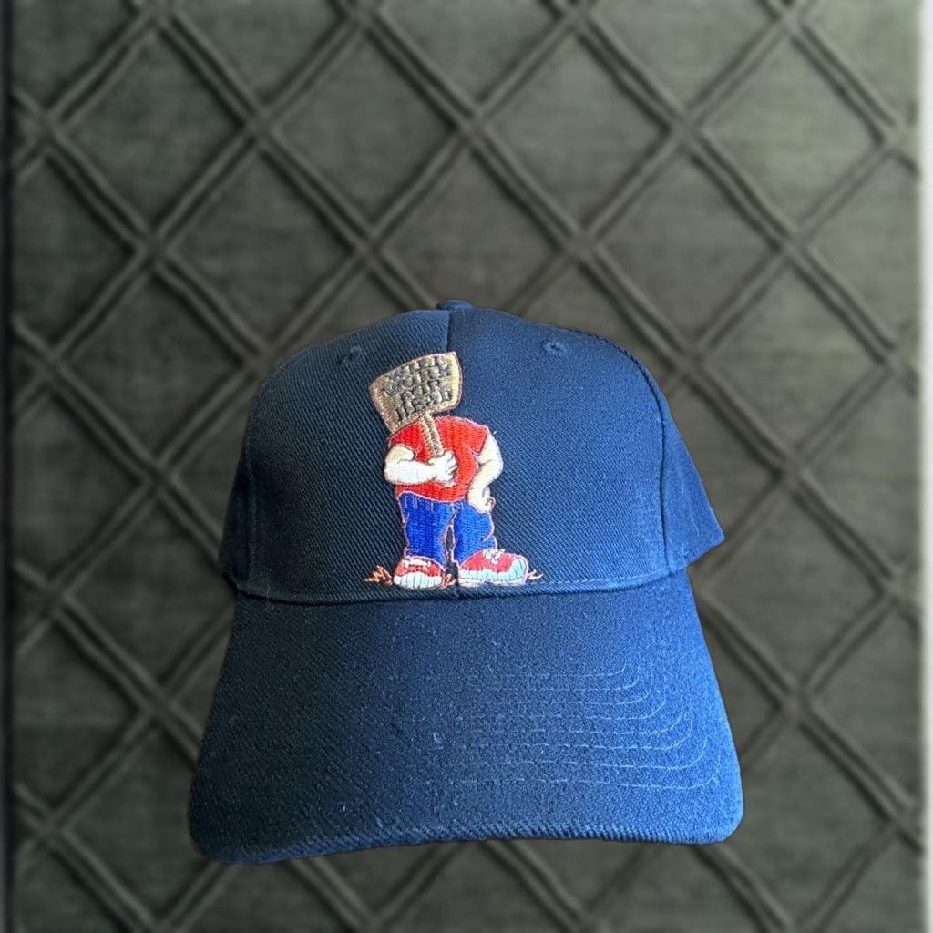 Vintage VINTAGE Y2K Will Work For Head Funny Raunchy Y2K Adjustable Comic Hat Baseball Cap One Size Unisex Adults Blue Men/Women? Size ONE SIZE - 1 Thumbnail